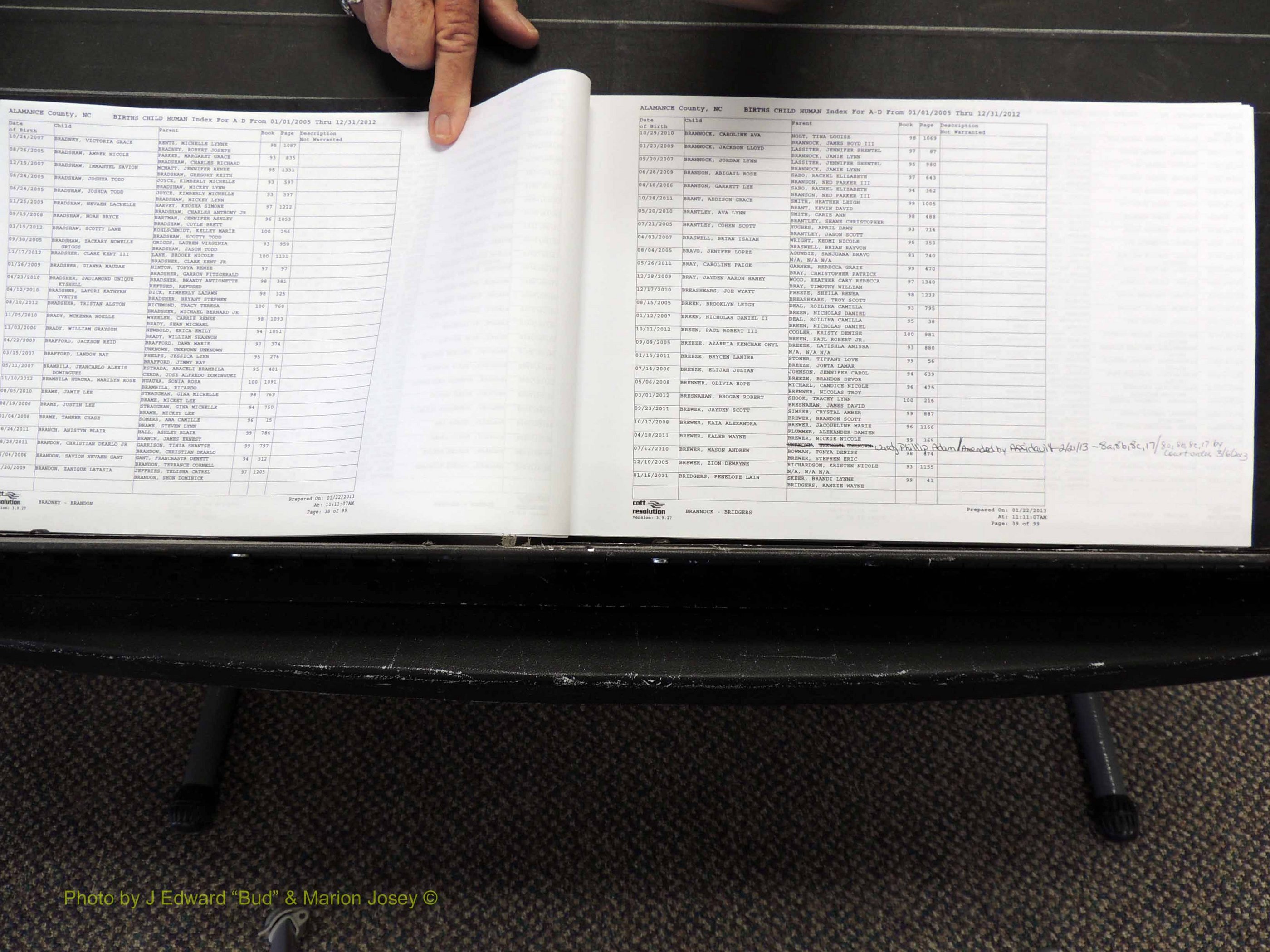 Alamance Co, NC, Births, A-Z, 2005-2012 (120).JPG