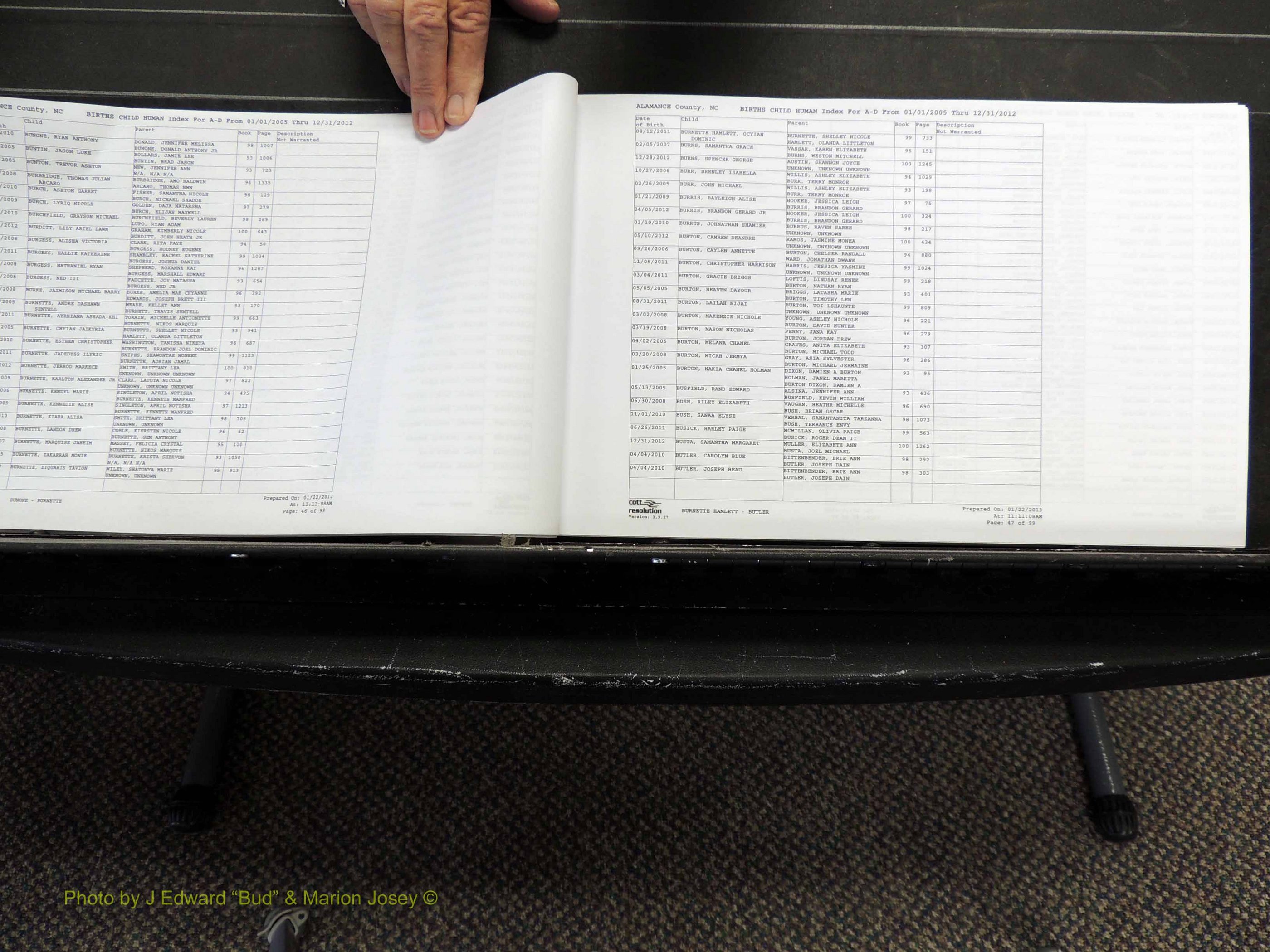 Alamance Co, NC, Births, A-Z, 2005-2012 (124).JPG