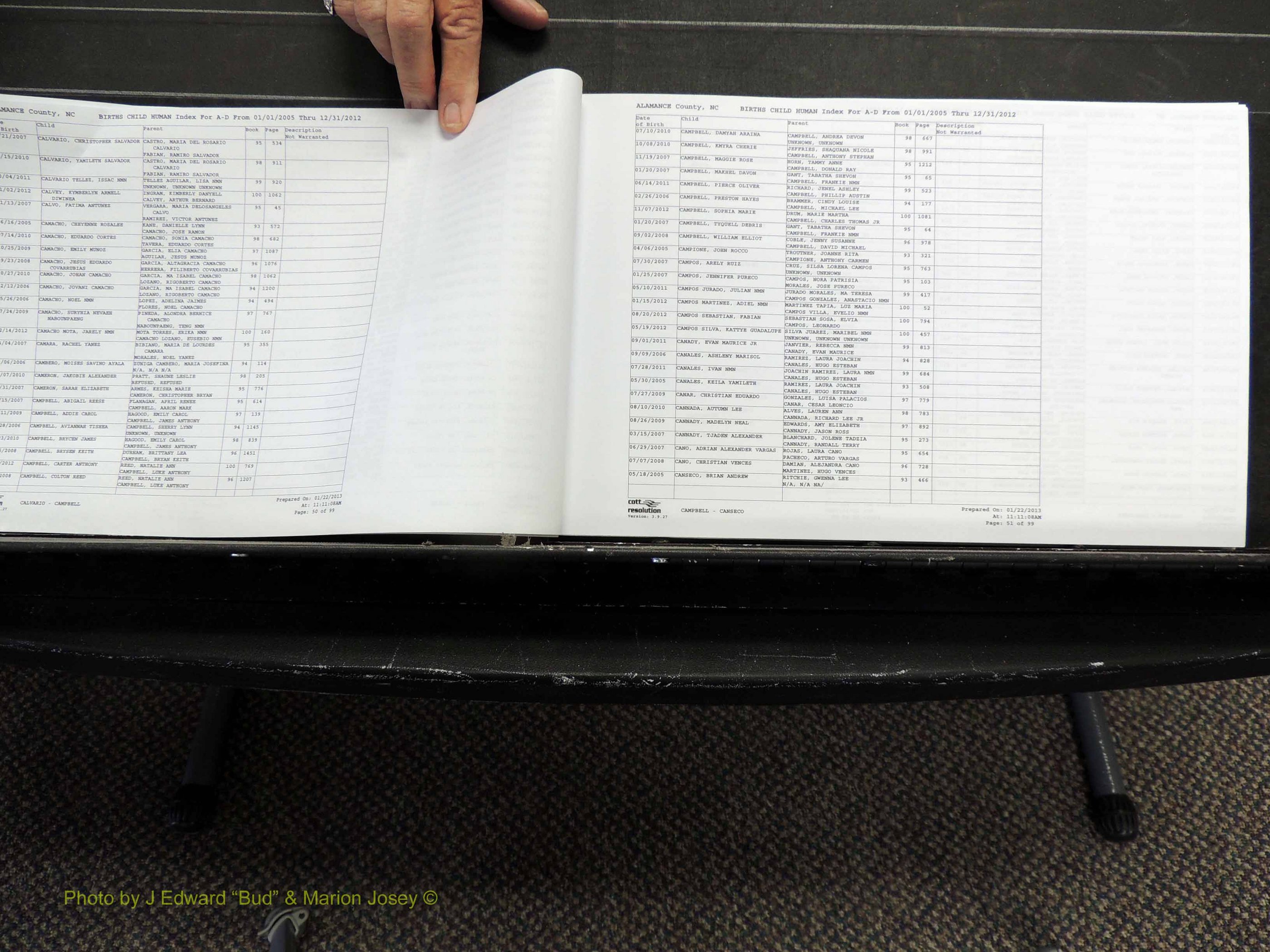 Alamance Co, NC, Births, A-Z, 2005-2012 (126).JPG