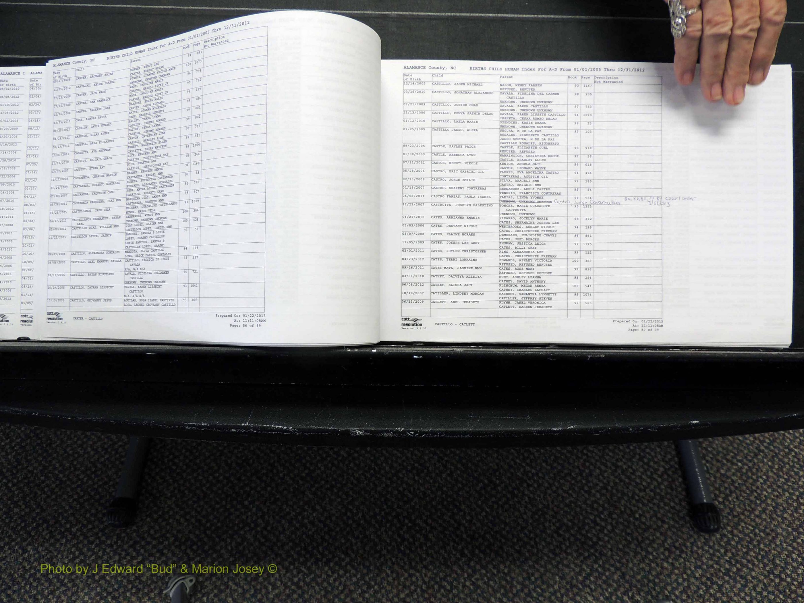 Alamance Co, NC, Births, A-Z, 2005-2012 (129).JPG