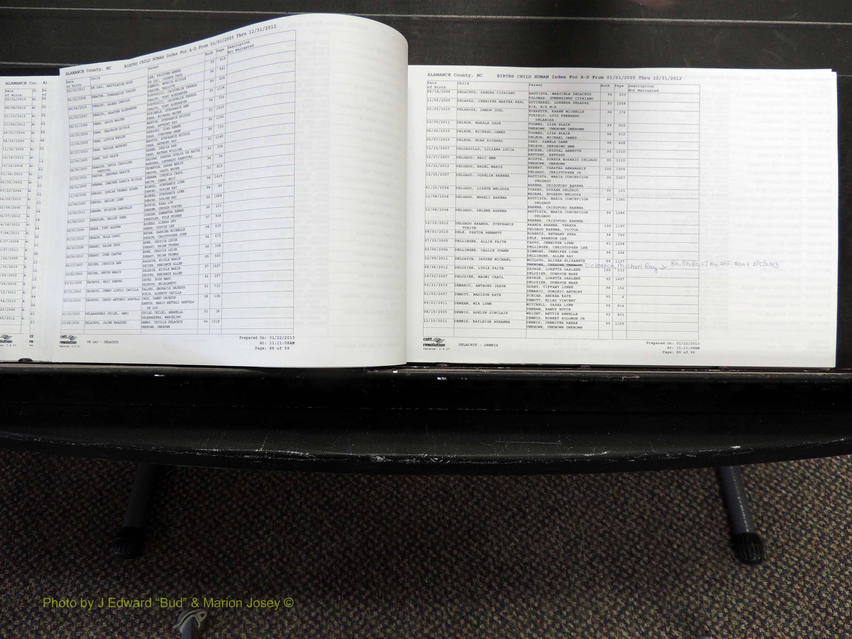Alamance Co, NC, Births, A-Z, 2005-2012 (145).JPG