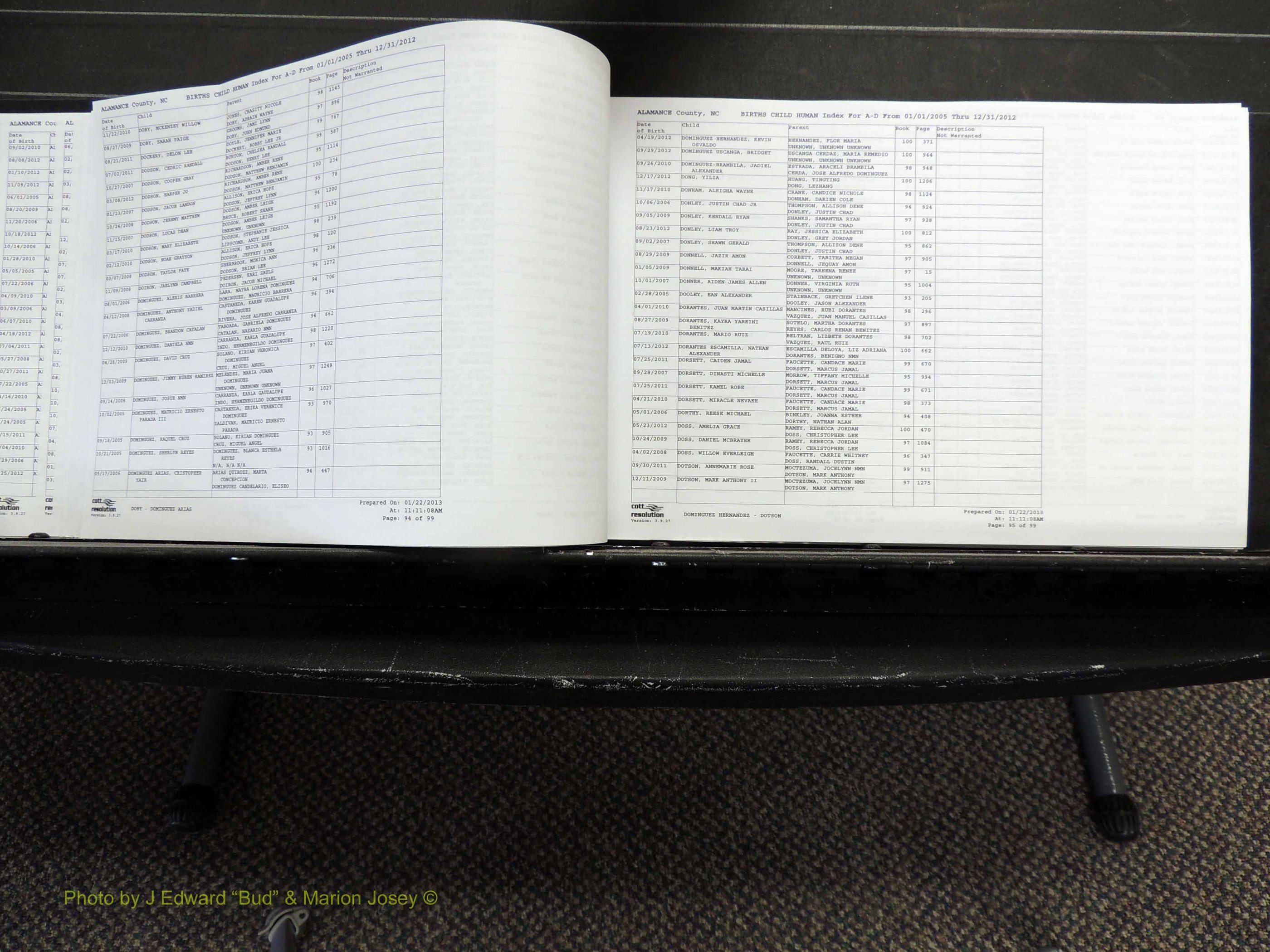 Alamance Co, NC, Births, A-Z, 2005-2012 (148).JPG