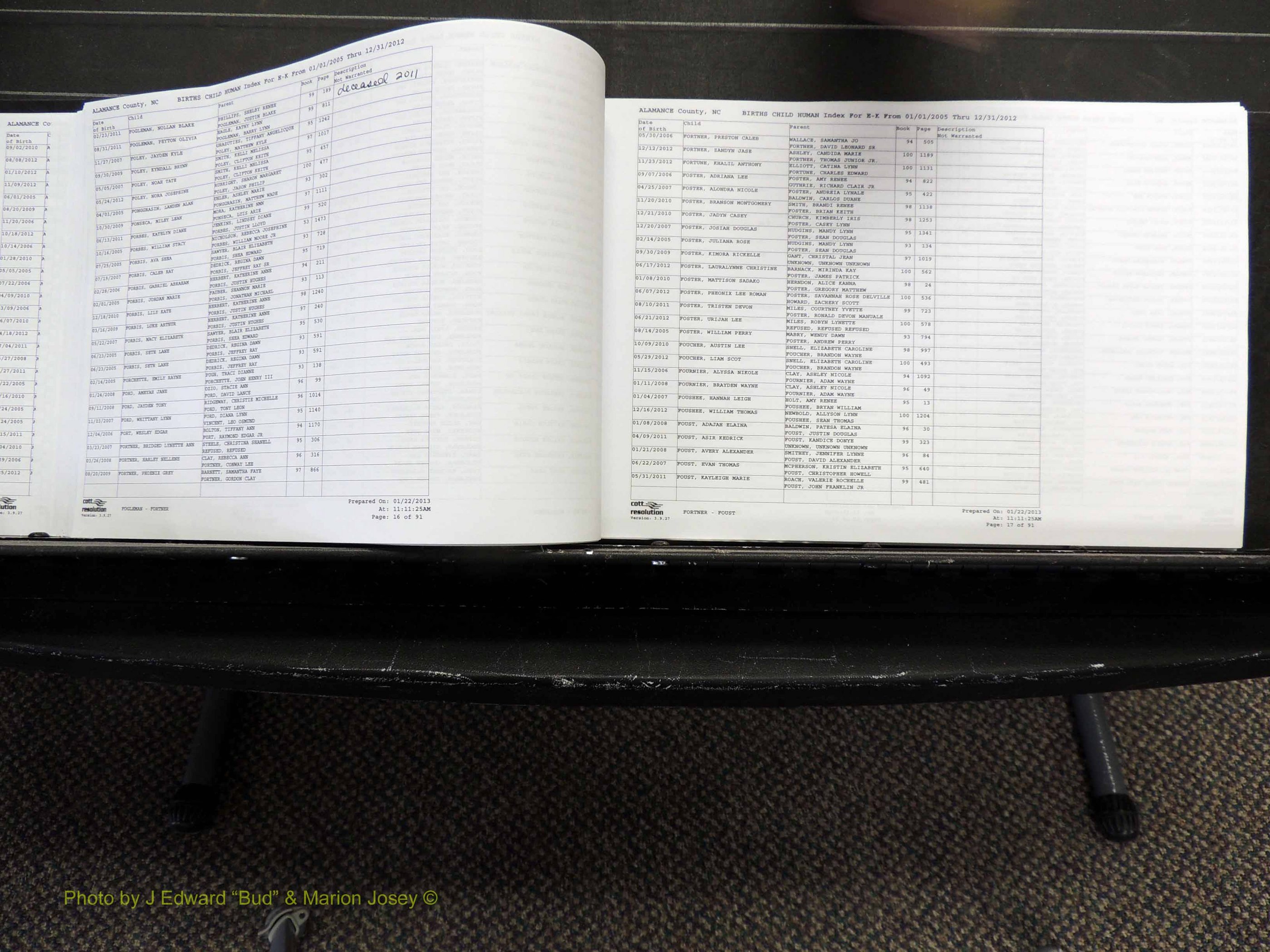 Alamance Co, NC, Births, A-Z, 2005-2012 (159).JPG