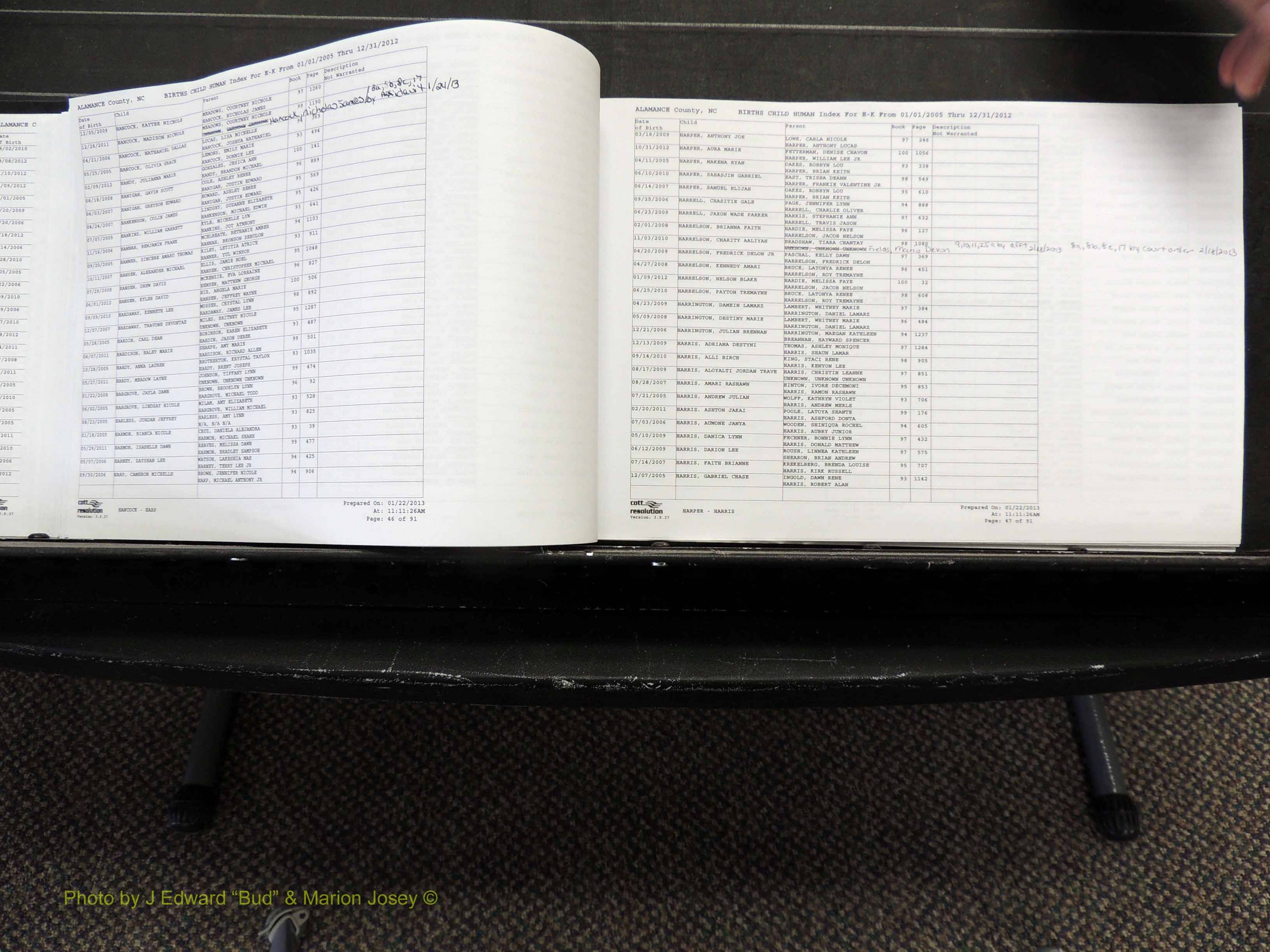 Alamance Co, NC, Births, A-Z, 2005-2012 (174).JPG