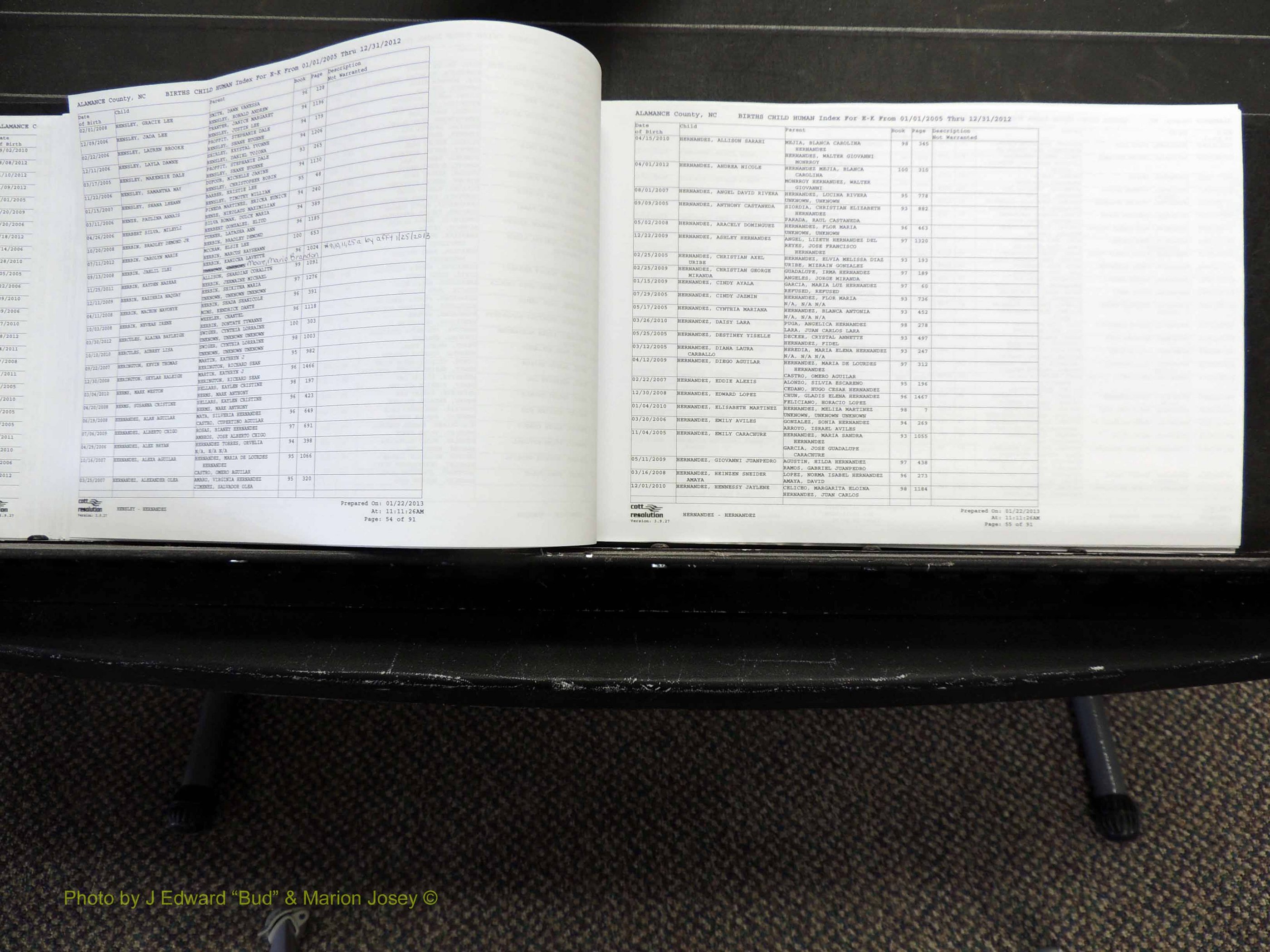 Alamance Co, NC, Births, A-Z, 2005-2012 (178).JPG