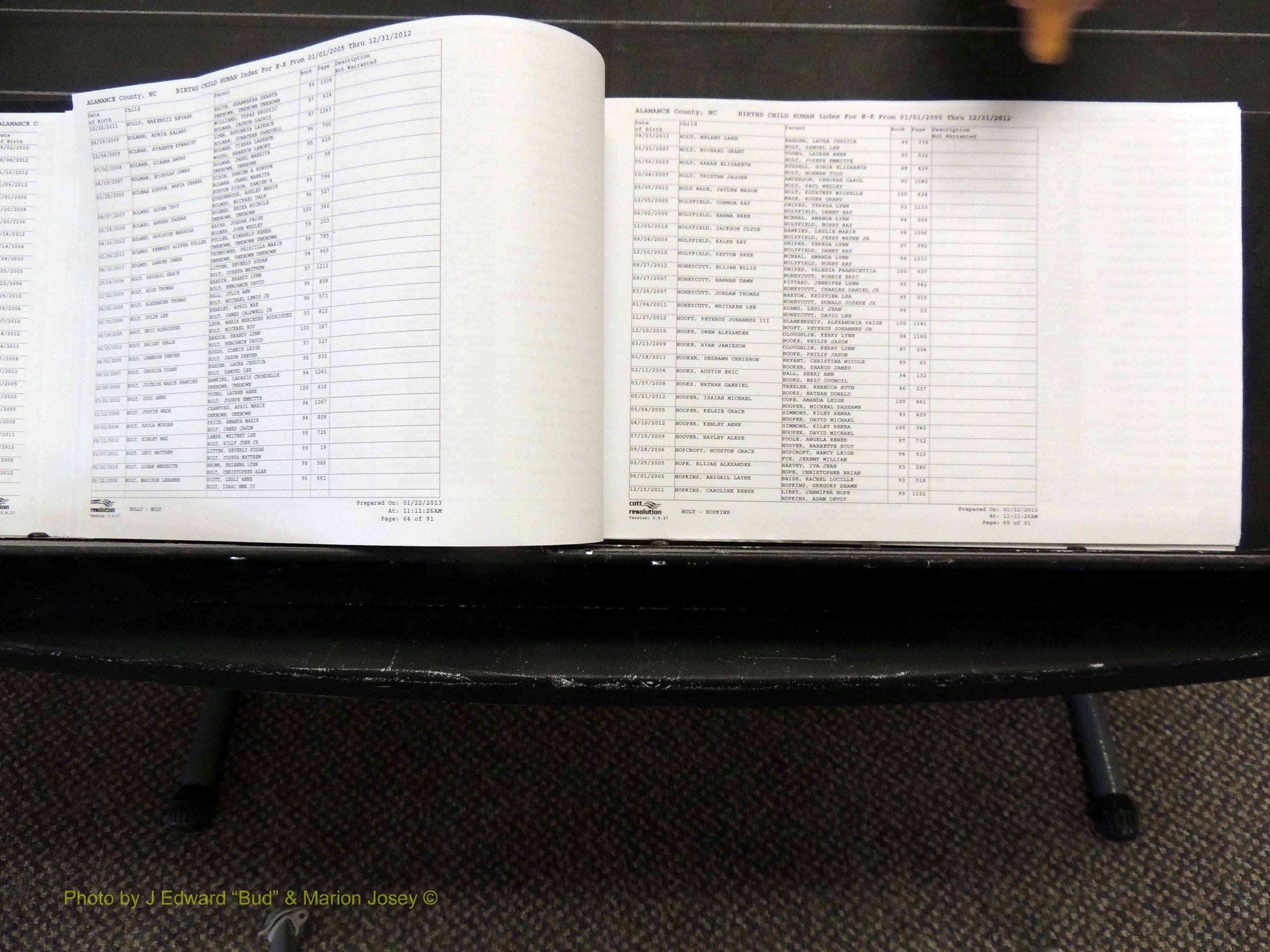 Alamance Co, NC, Births, A-Z, 2005-2012 (183).JPG