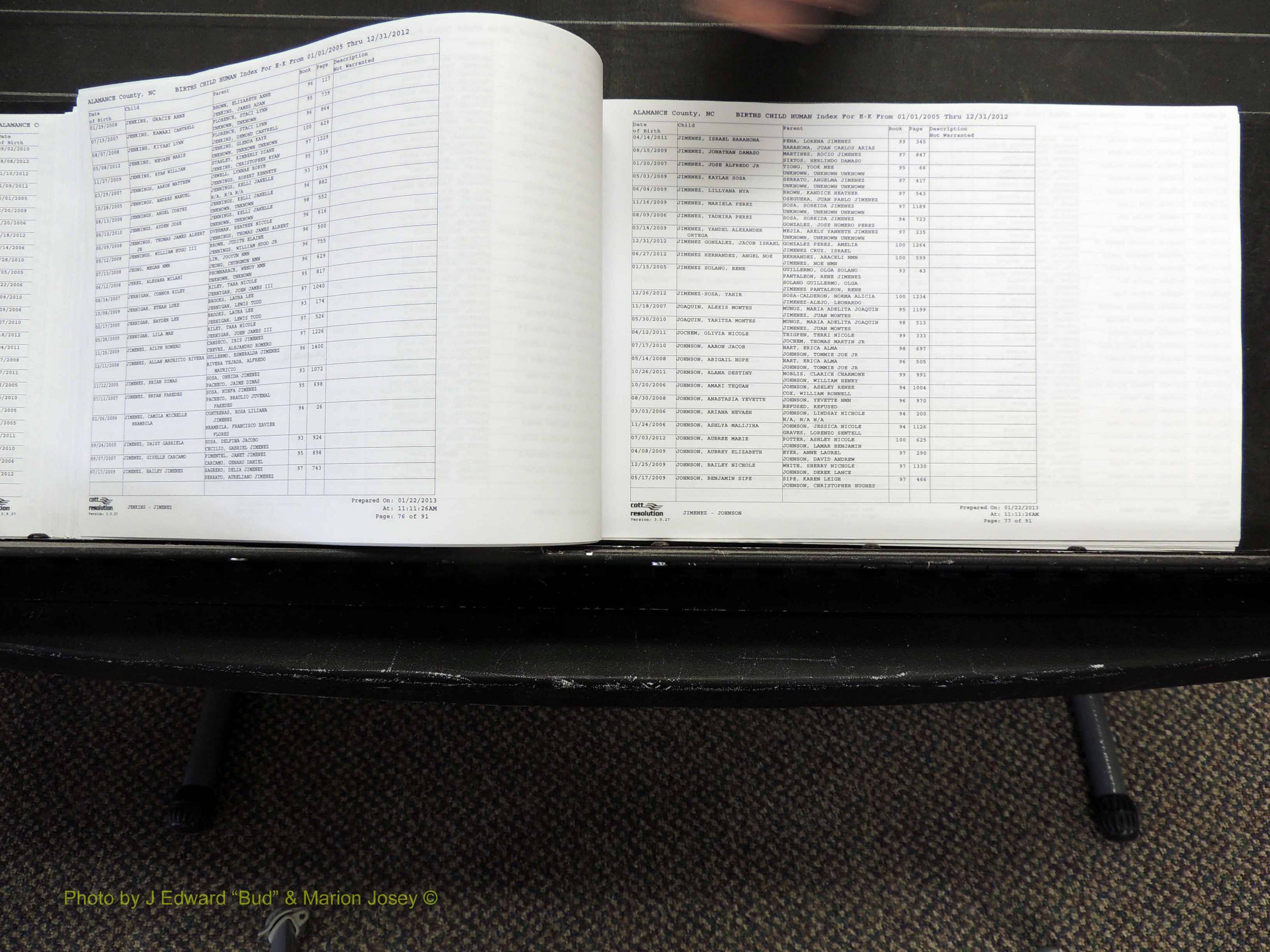 Alamance Co, NC, Births, A-Z, 2005-2012 (189).JPG