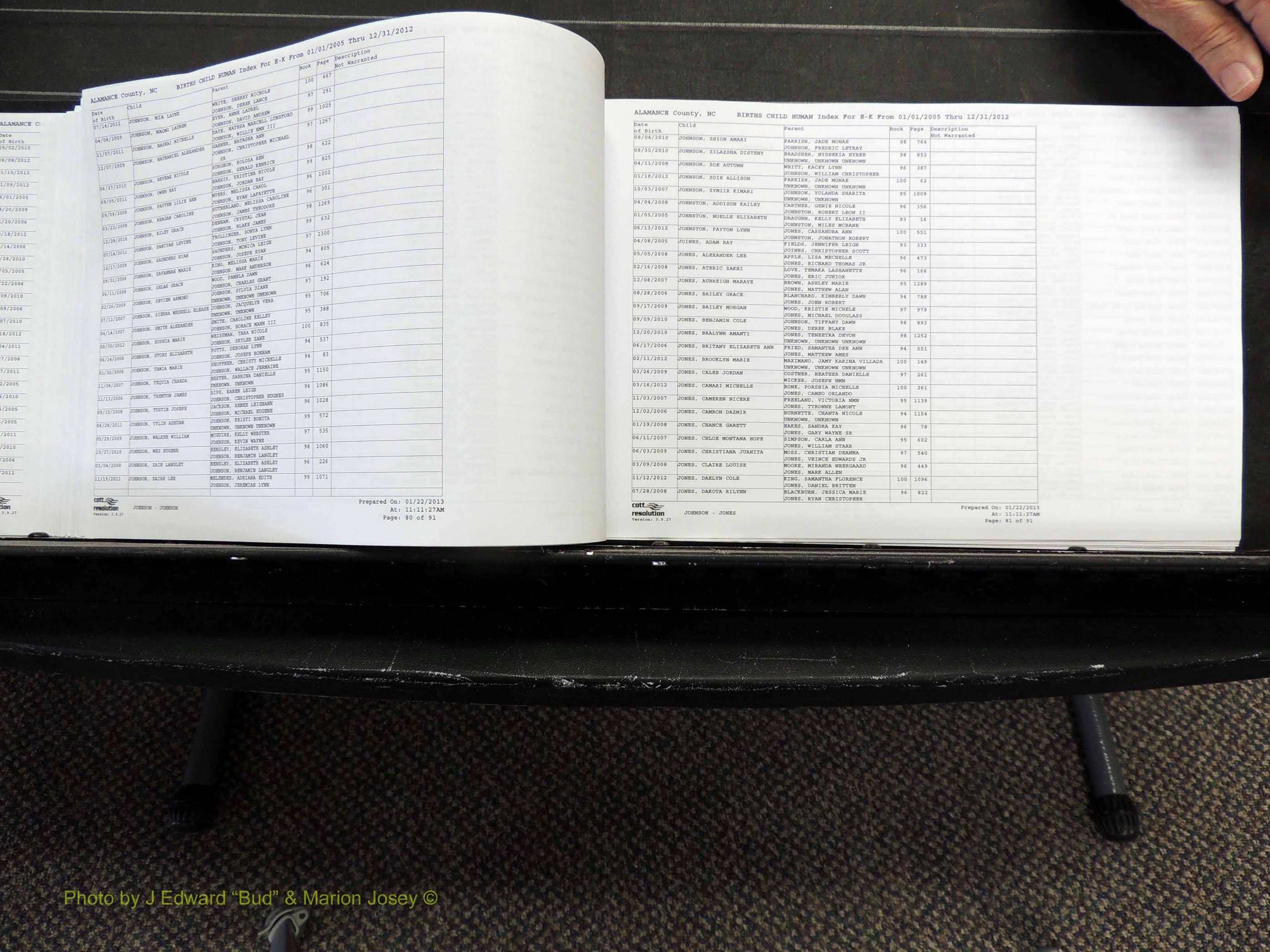 Alamance Co, NC, Births, A-Z, 2005-2012 (191).JPG