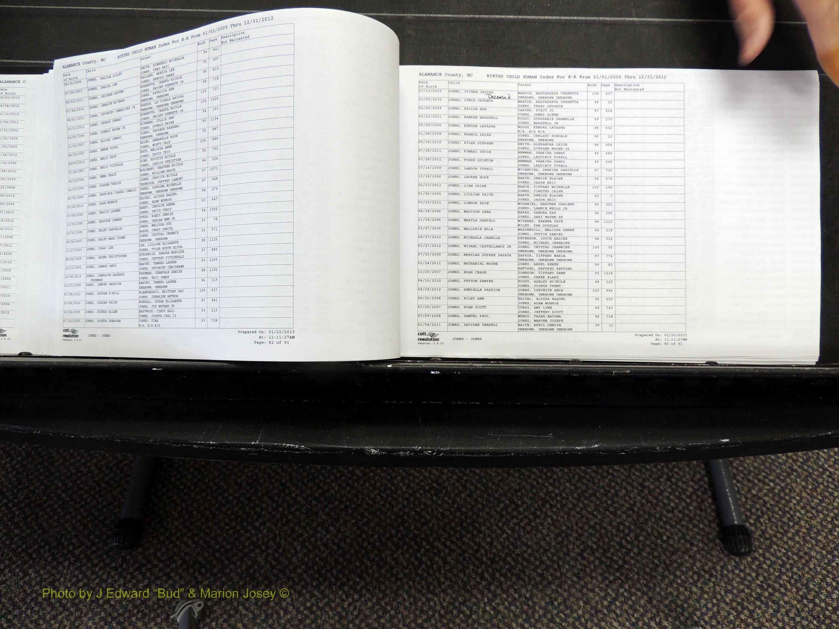 Alamance Co, NC, Births, A-Z, 2005-2012 (192).JPG
