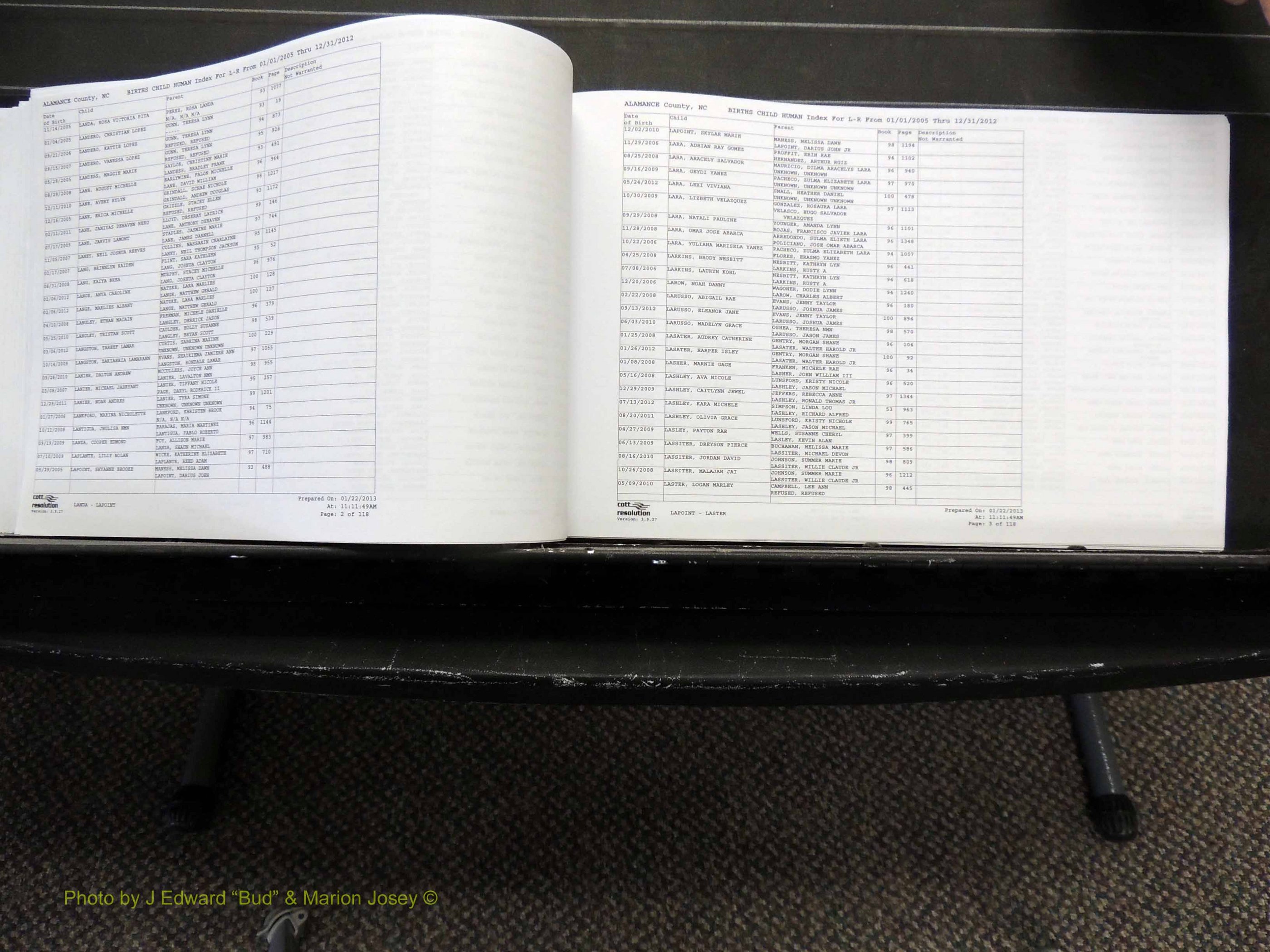 Alamance Co, NC, Births, A-Z, 2005-2012 (198).JPG