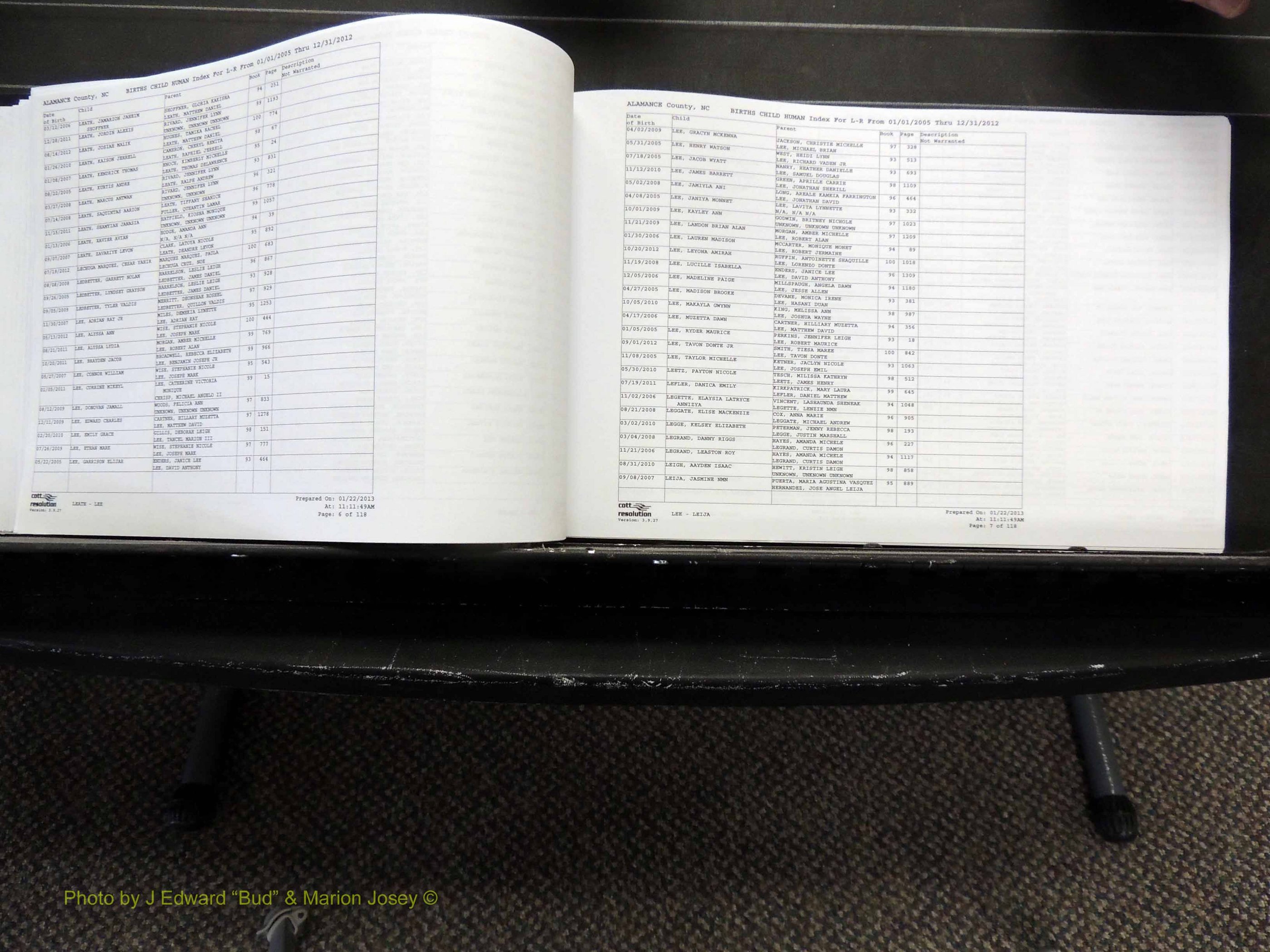 Alamance Co, NC, Births, A-Z, 2005-2012 (200).JPG