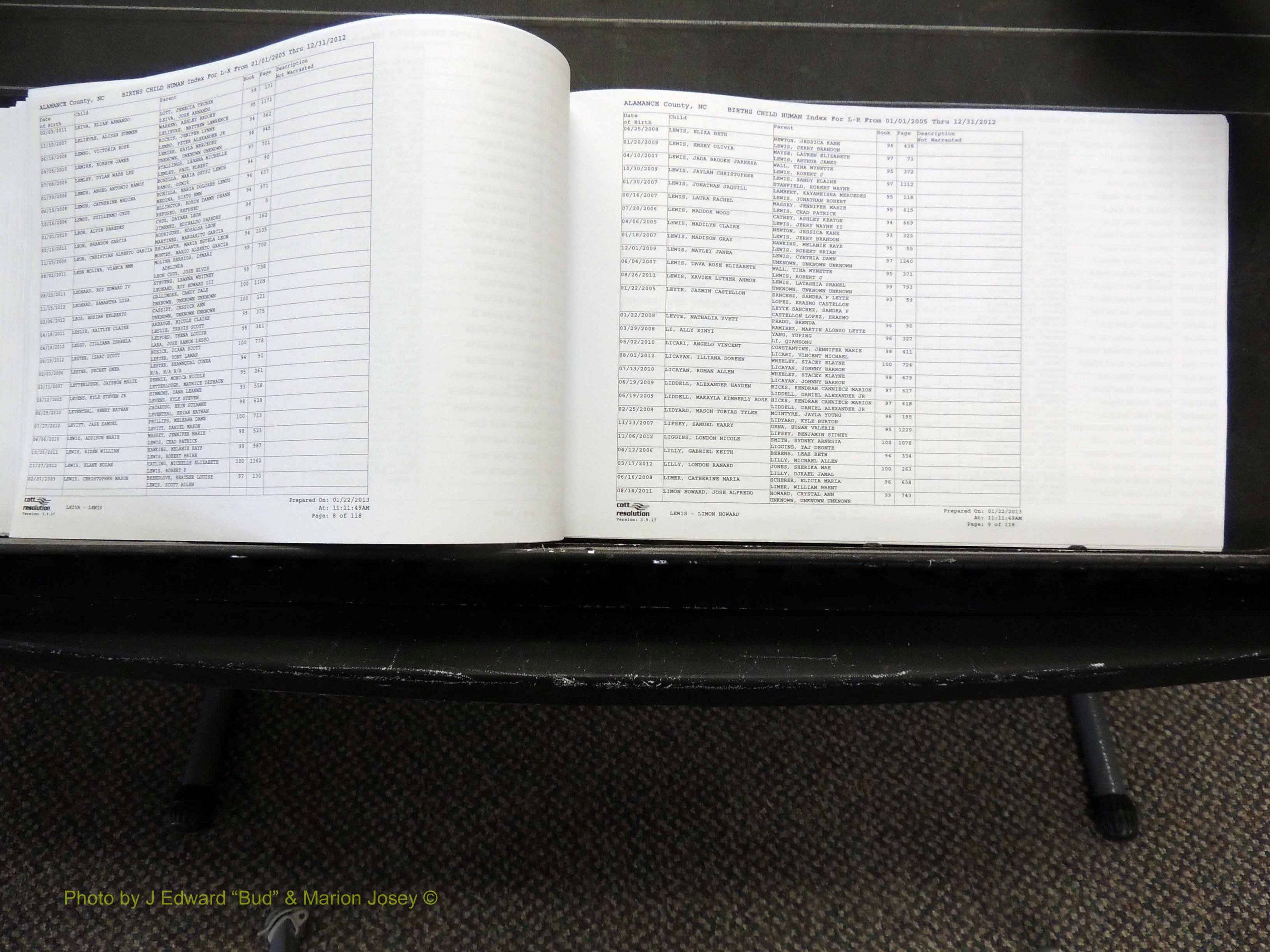 Alamance Co, NC, Births, A-Z, 2005-2012 (201).JPG