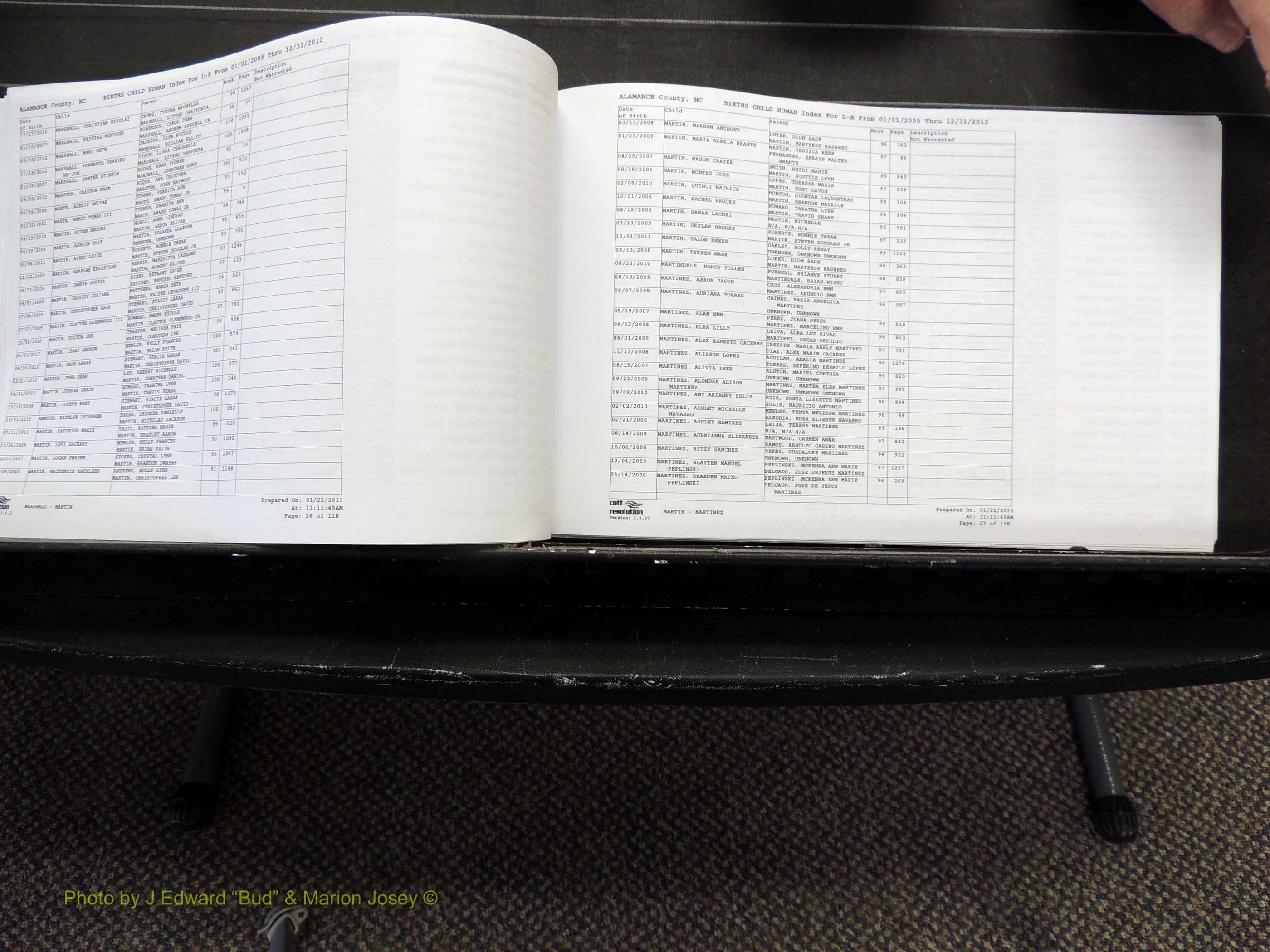 Alamance Co, NC, Births, A-Z, 2005-2012 (210).JPG