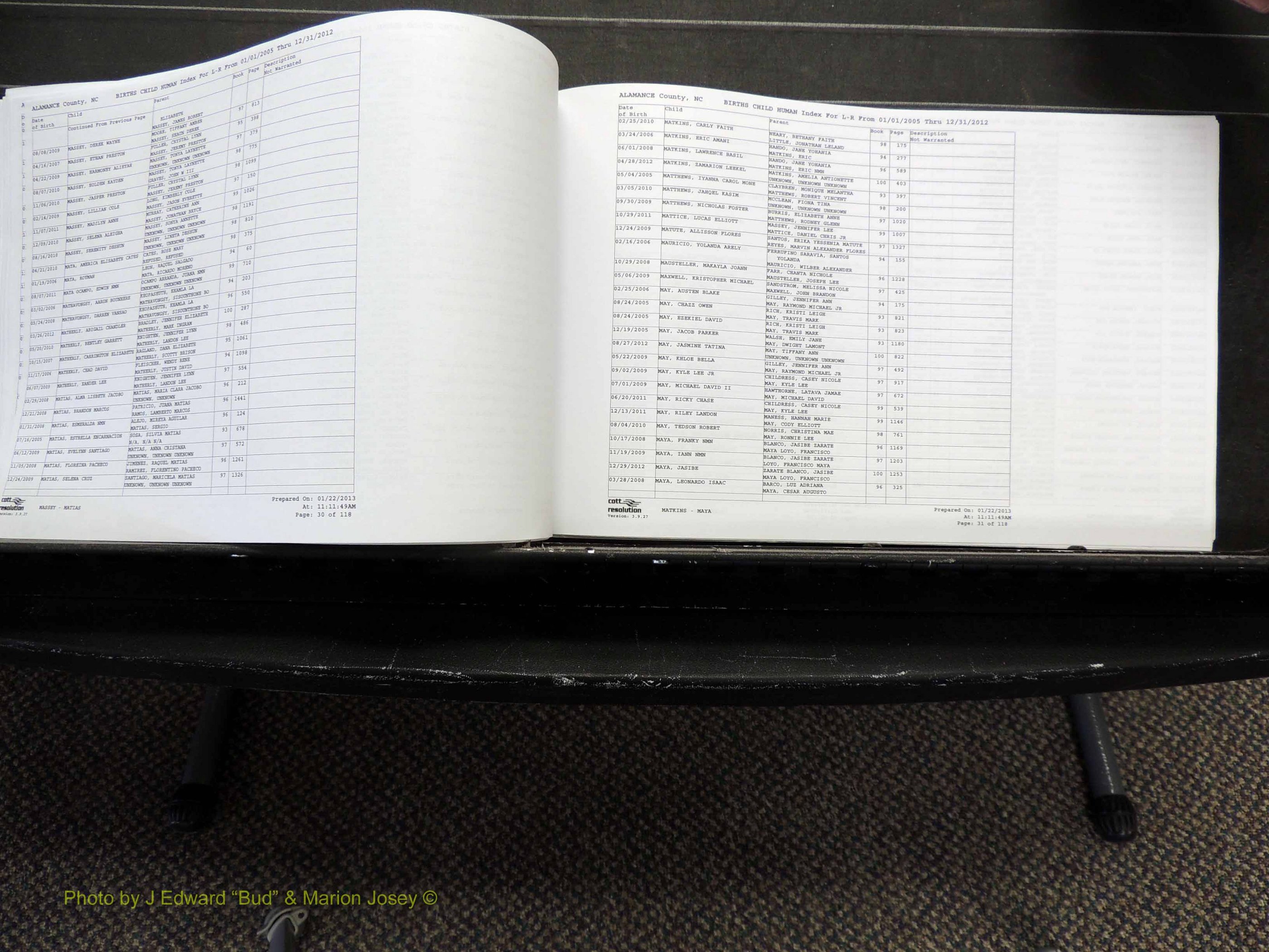 Alamance Co, NC, Births, A-Z, 2005-2012 (212).JPG