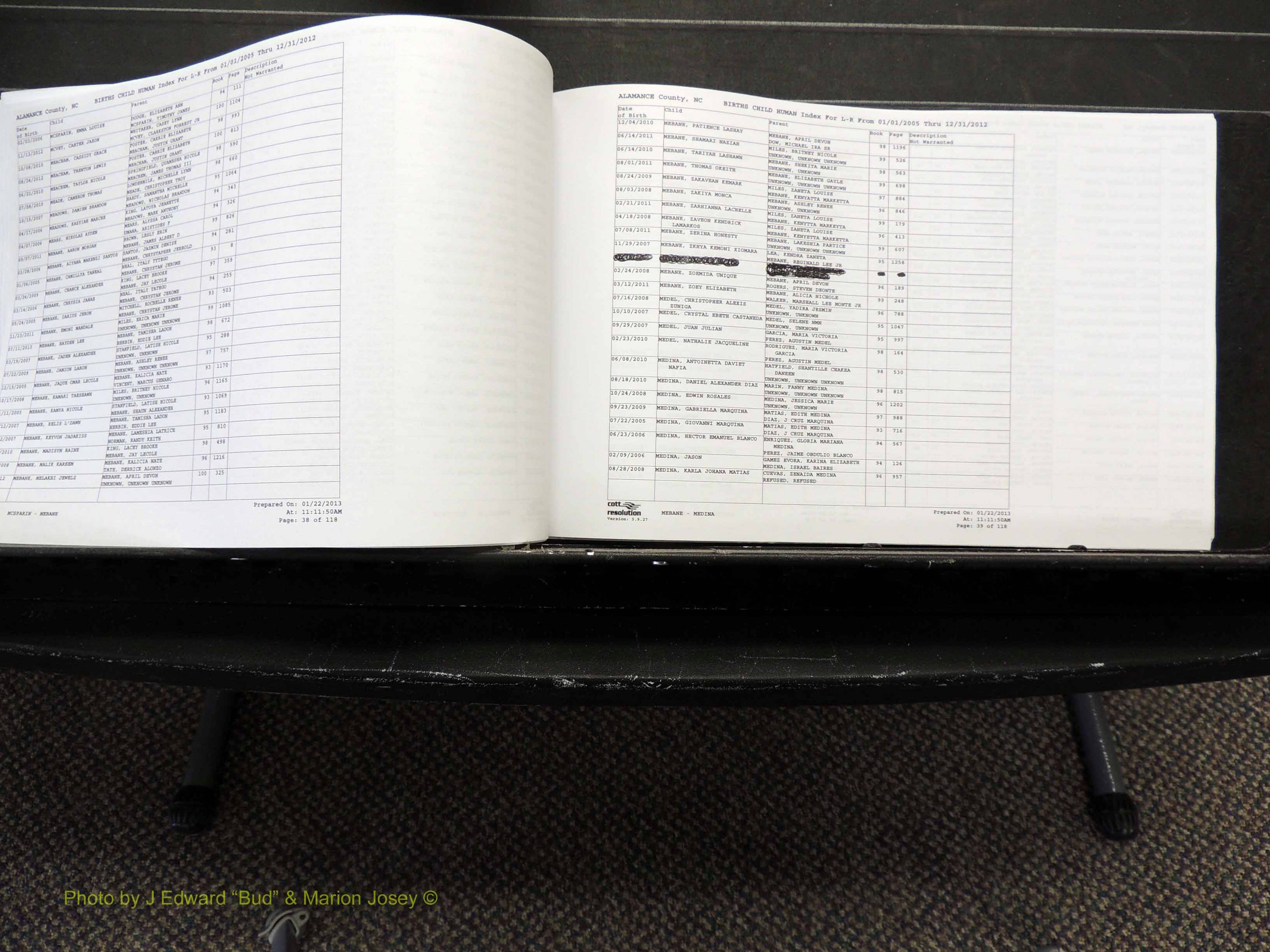 Alamance Co, NC, Births, A-Z, 2005-2012 (216).JPG