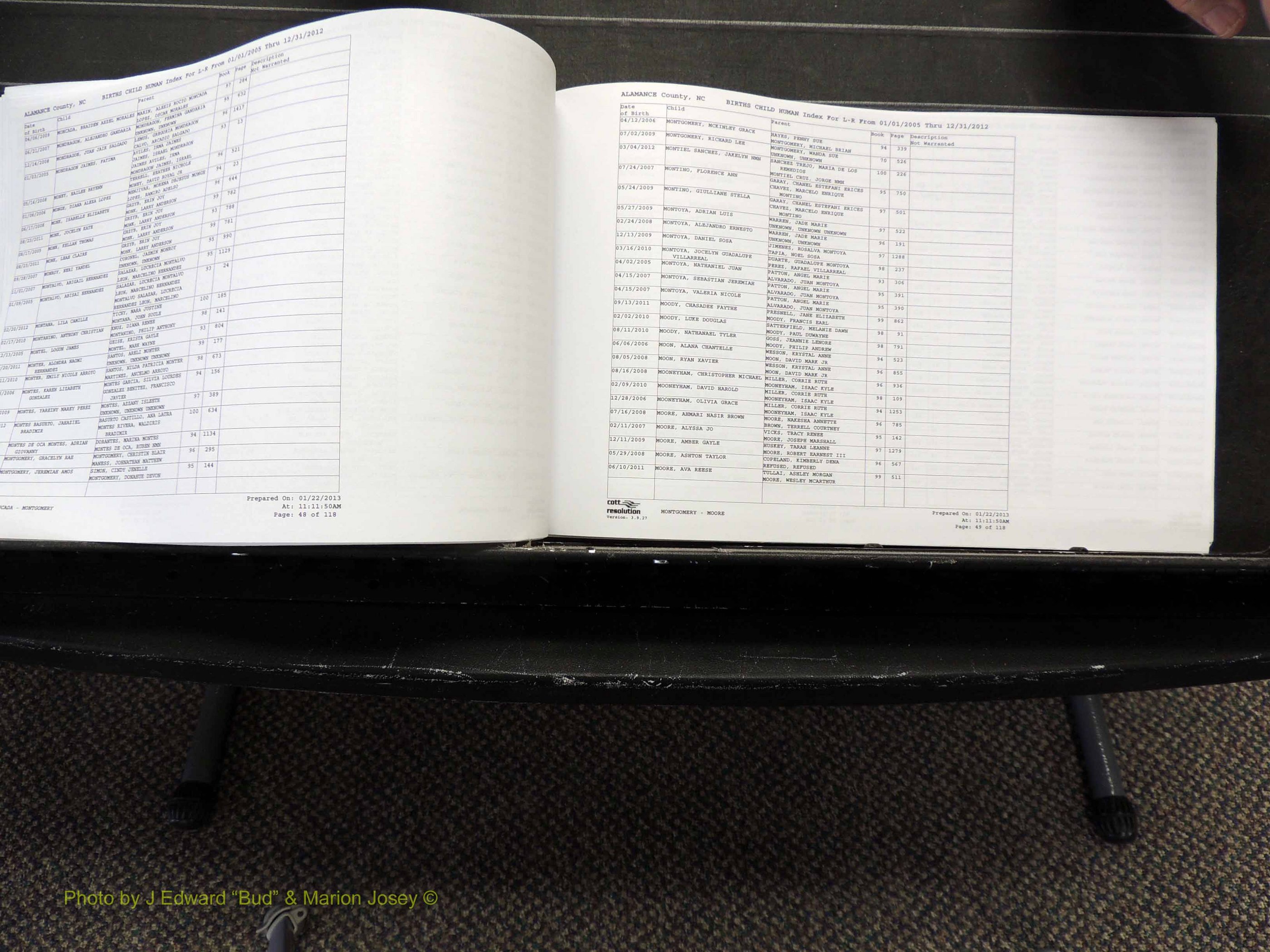 Alamance Co, NC, Births, A-Z, 2005-2012 (221).JPG