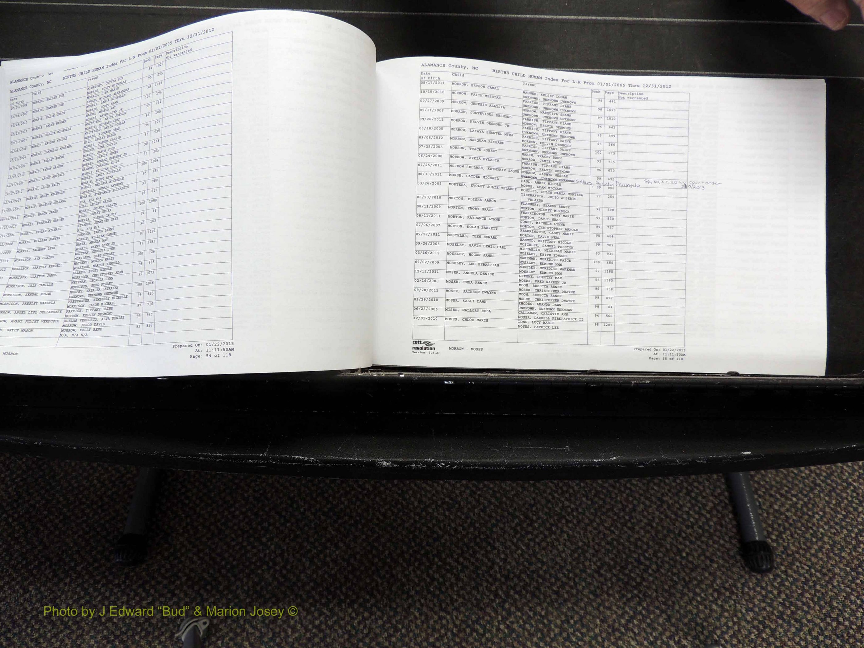 Alamance Co, NC, Births, A-Z, 2005-2012 (224).JPG