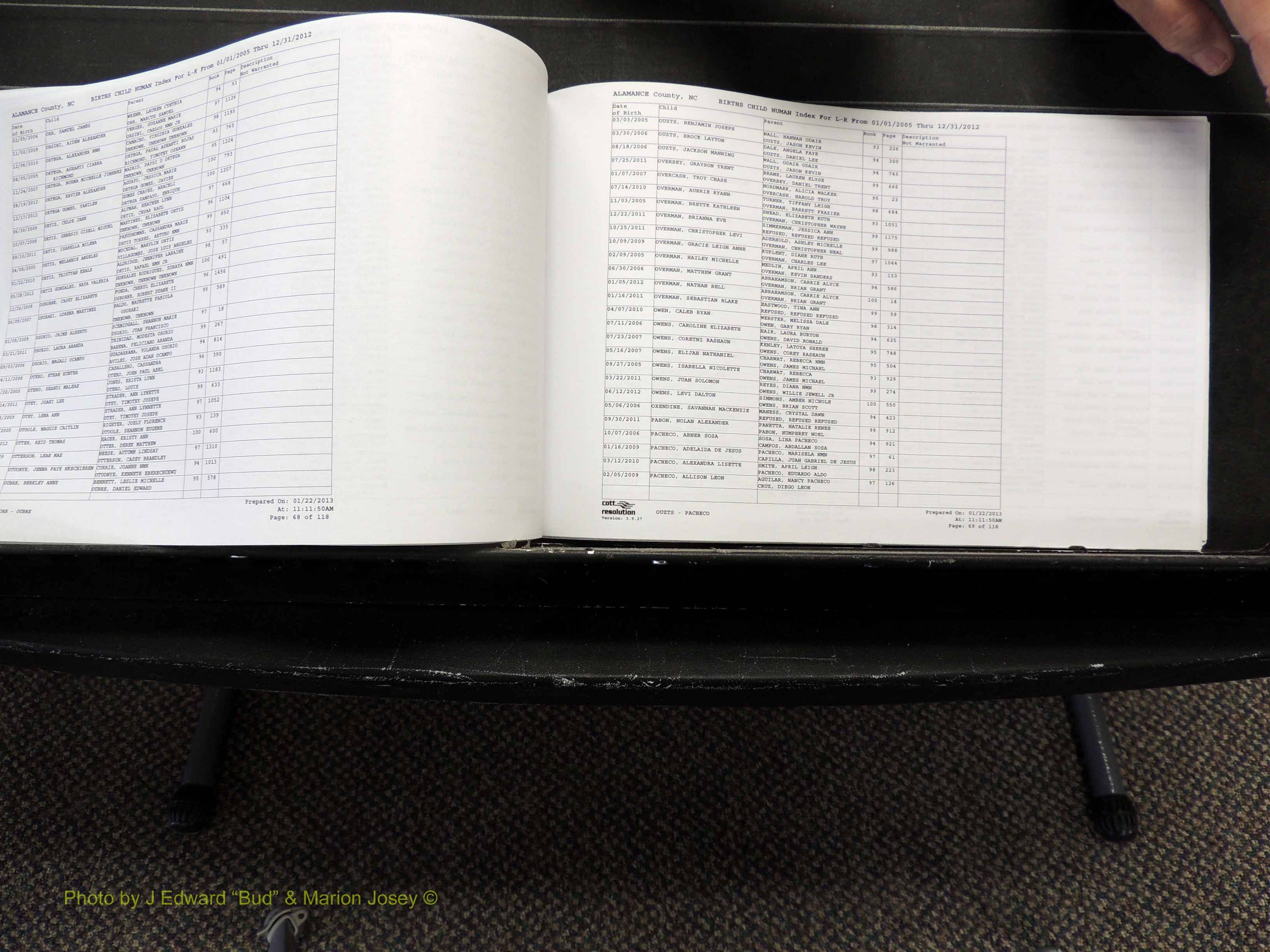 Alamance Co, NC, Births, A-Z, 2005-2012 (231).JPG