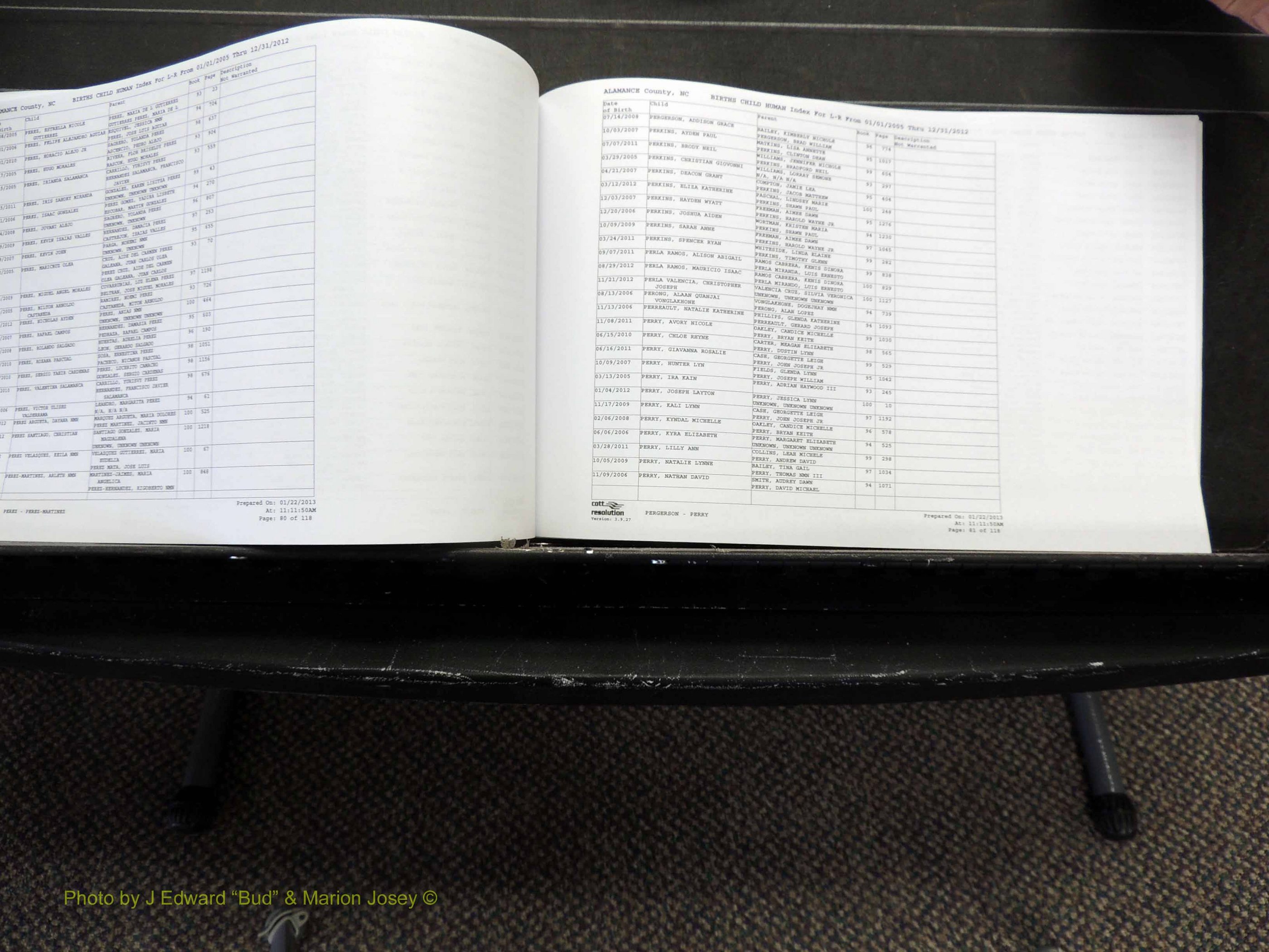 Alamance Co, NC, Births, A-Z, 2005-2012 (238).JPG