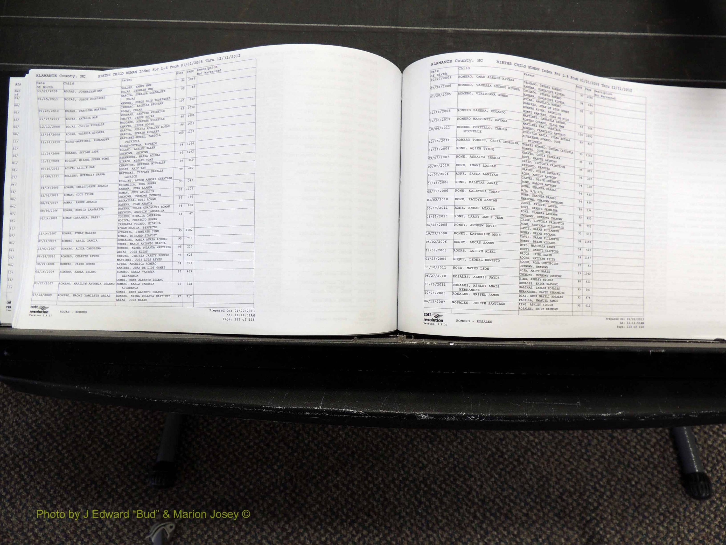 Alamance Co, NC, Births, A-Z, 2005-2012 (260).JPG
