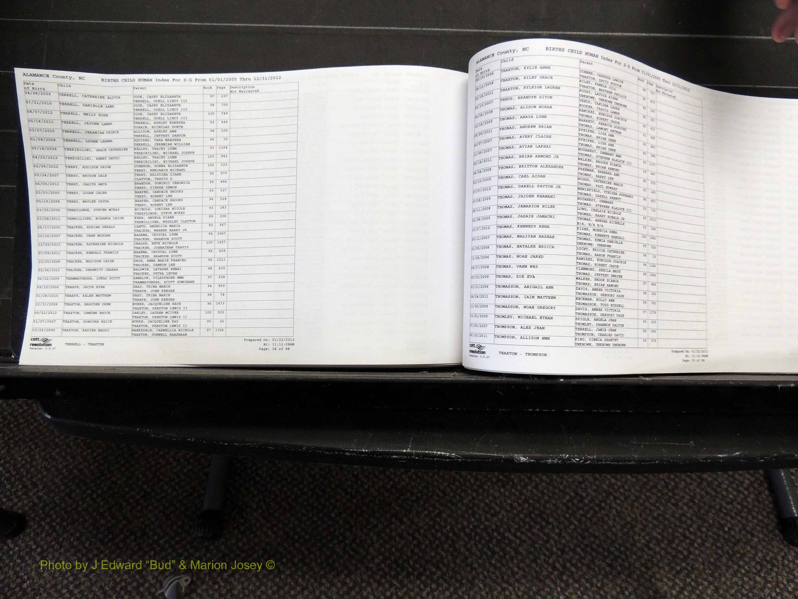Alamance Co, NC, Births, A-Z, 2005-2012 (282).JPG