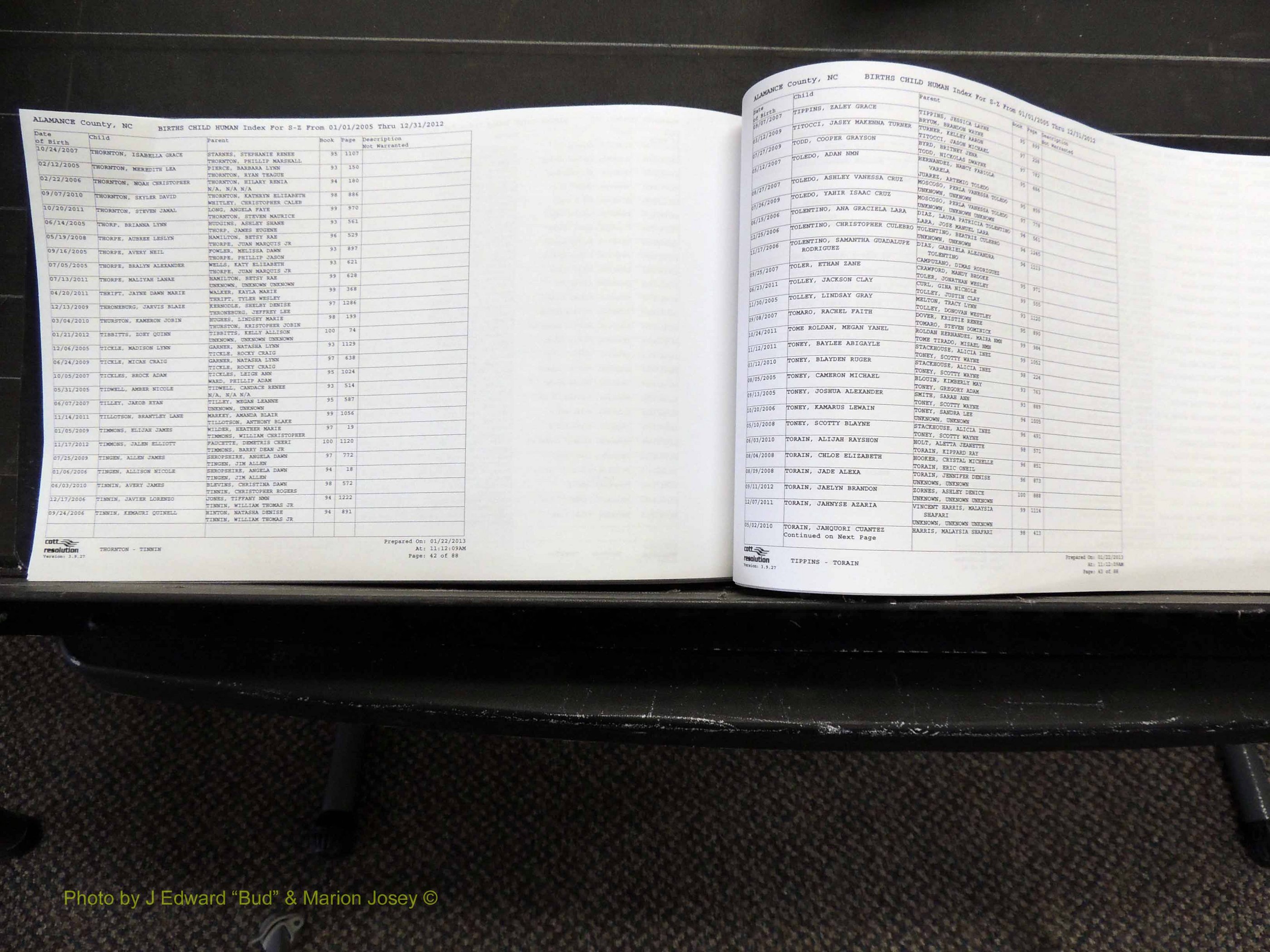 Alamance Co, NC, Births, A-Z, 2005-2012 (284).JPG