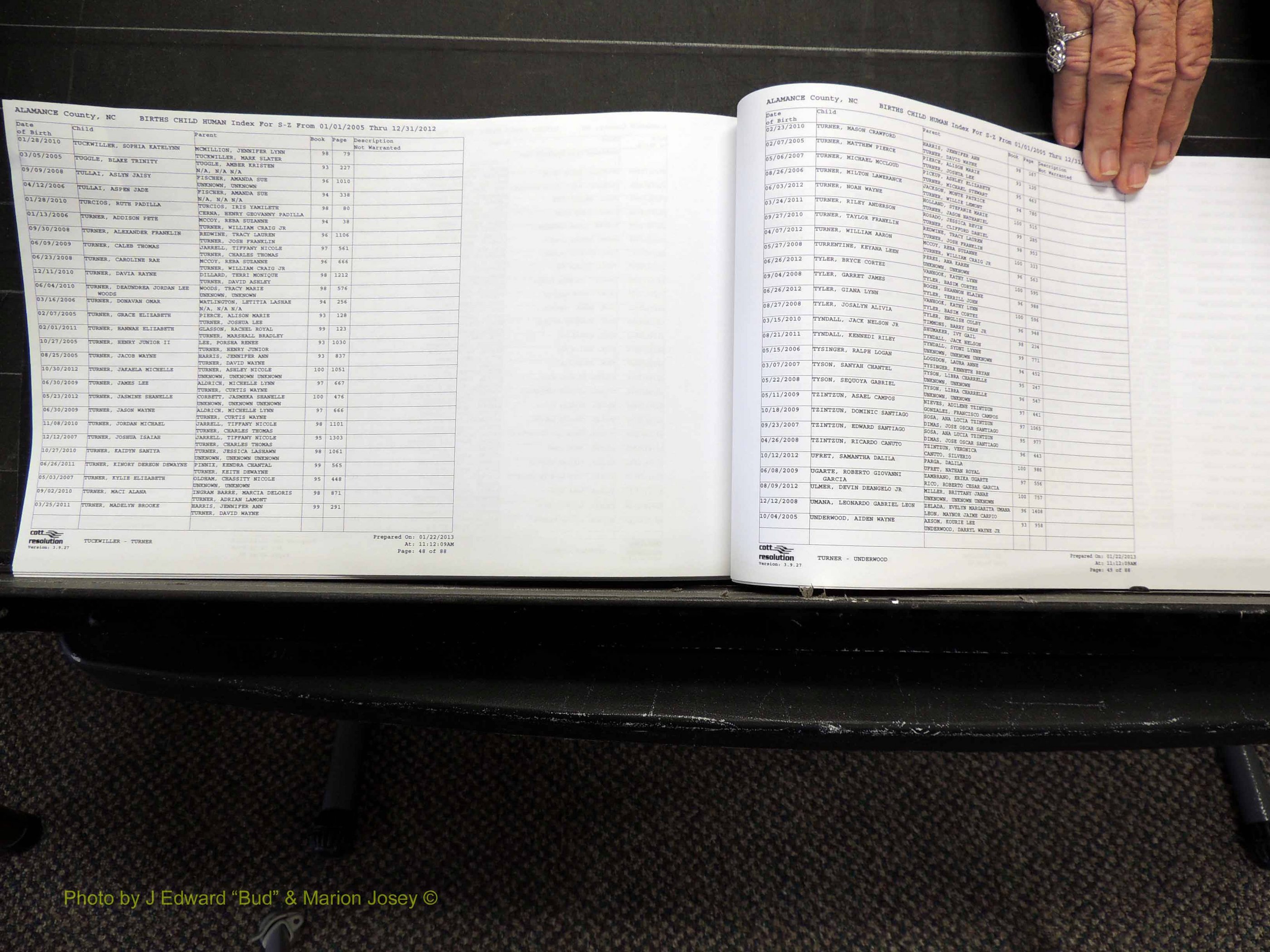 Alamance Co, NC, Births, A-Z, 2005-2012 (287).JPG