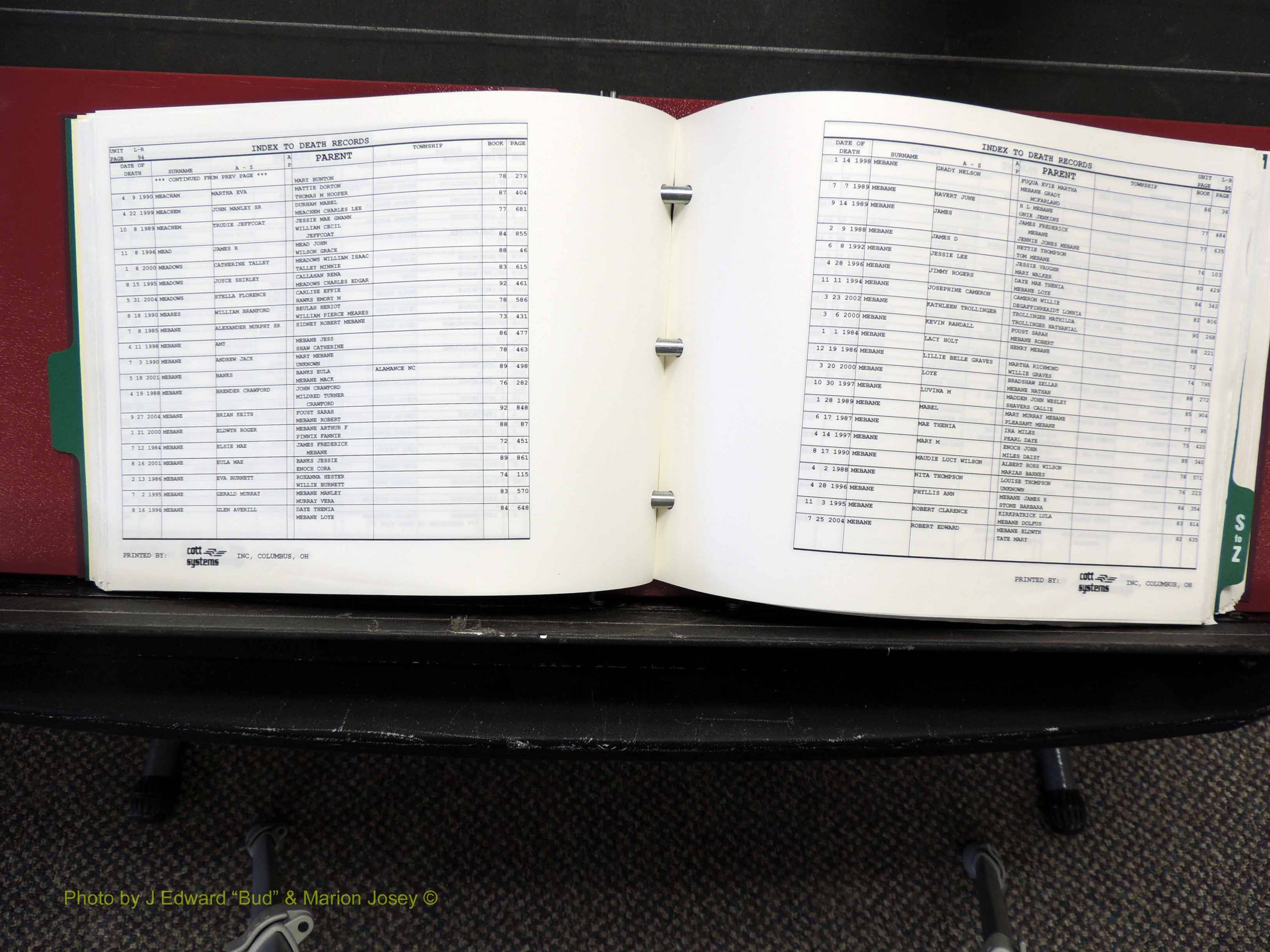 Alamance Co, NC, Deaths, L-Z, 1984-2004 (154).JPG