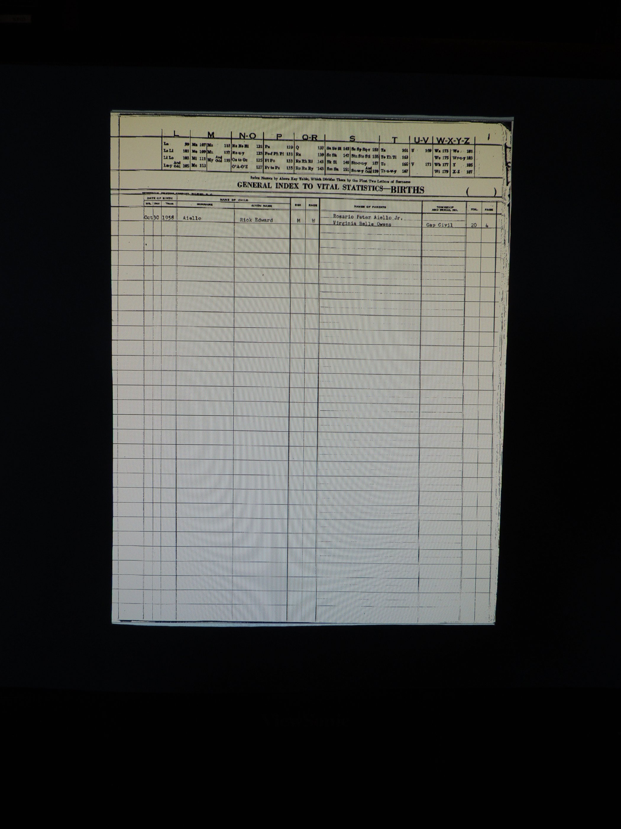 Alleghany Co, NC, Births 004.JPG