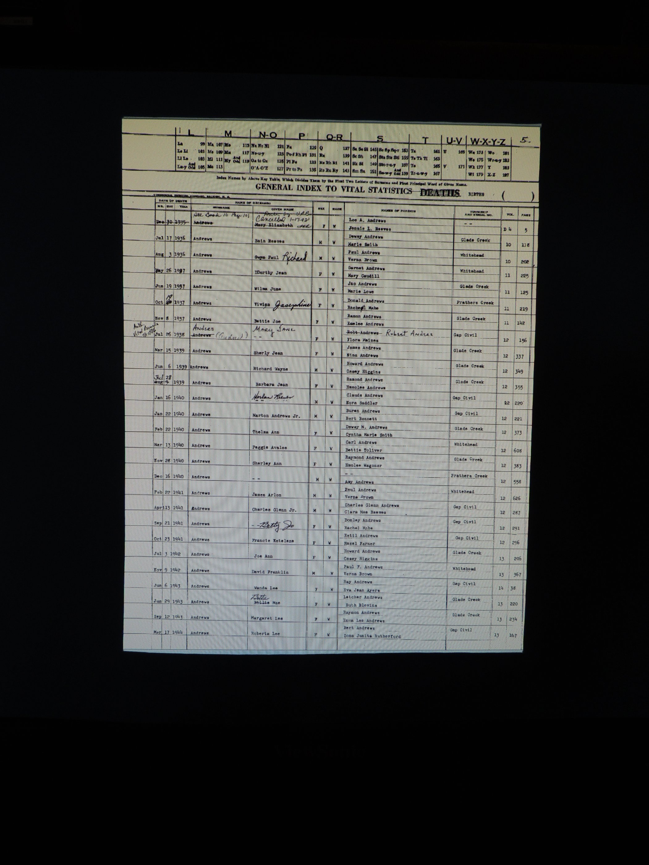 Alleghany Co, NC, Births 019.JPG