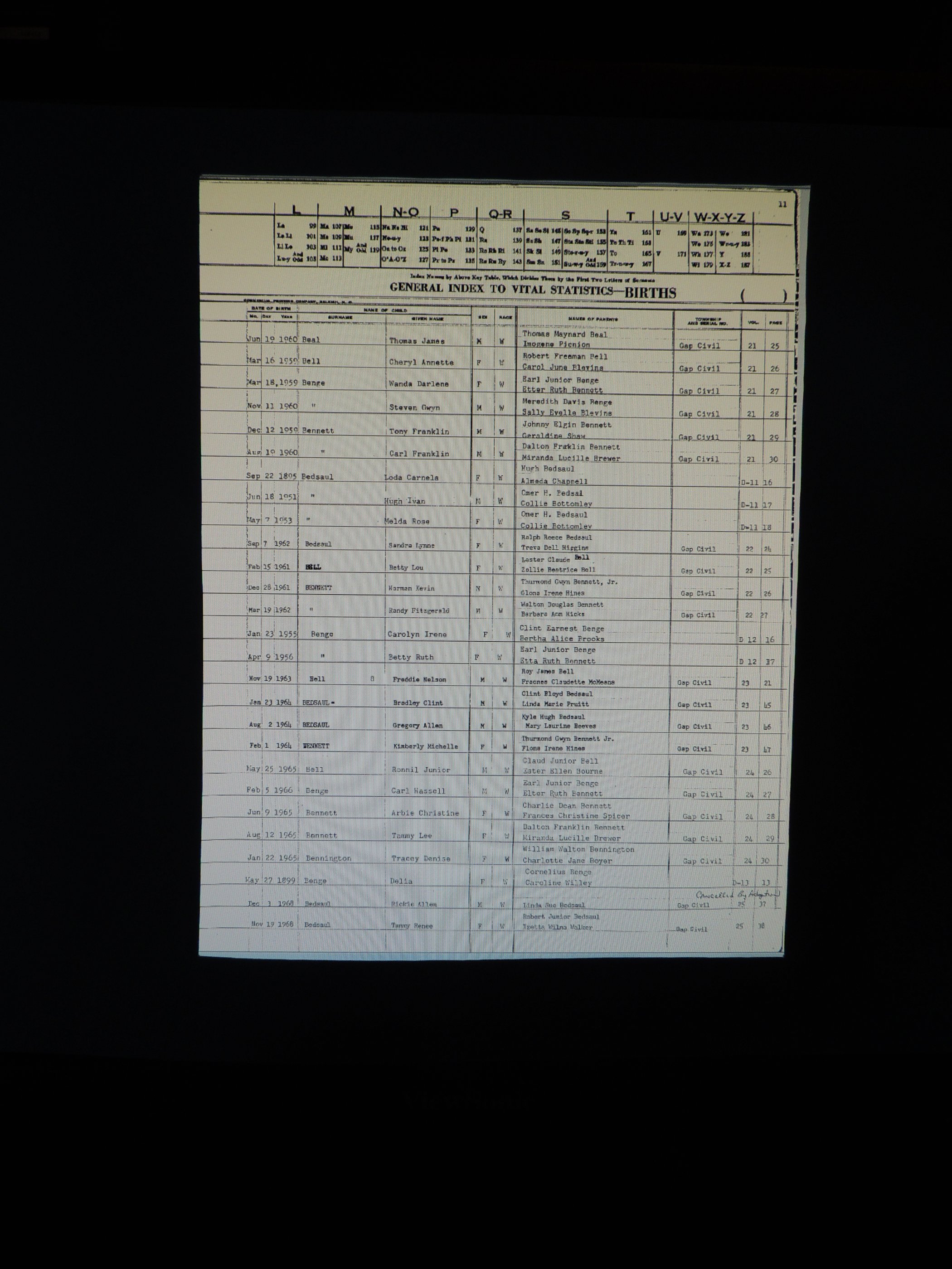Alleghany Co, NC, Births 056.JPG
