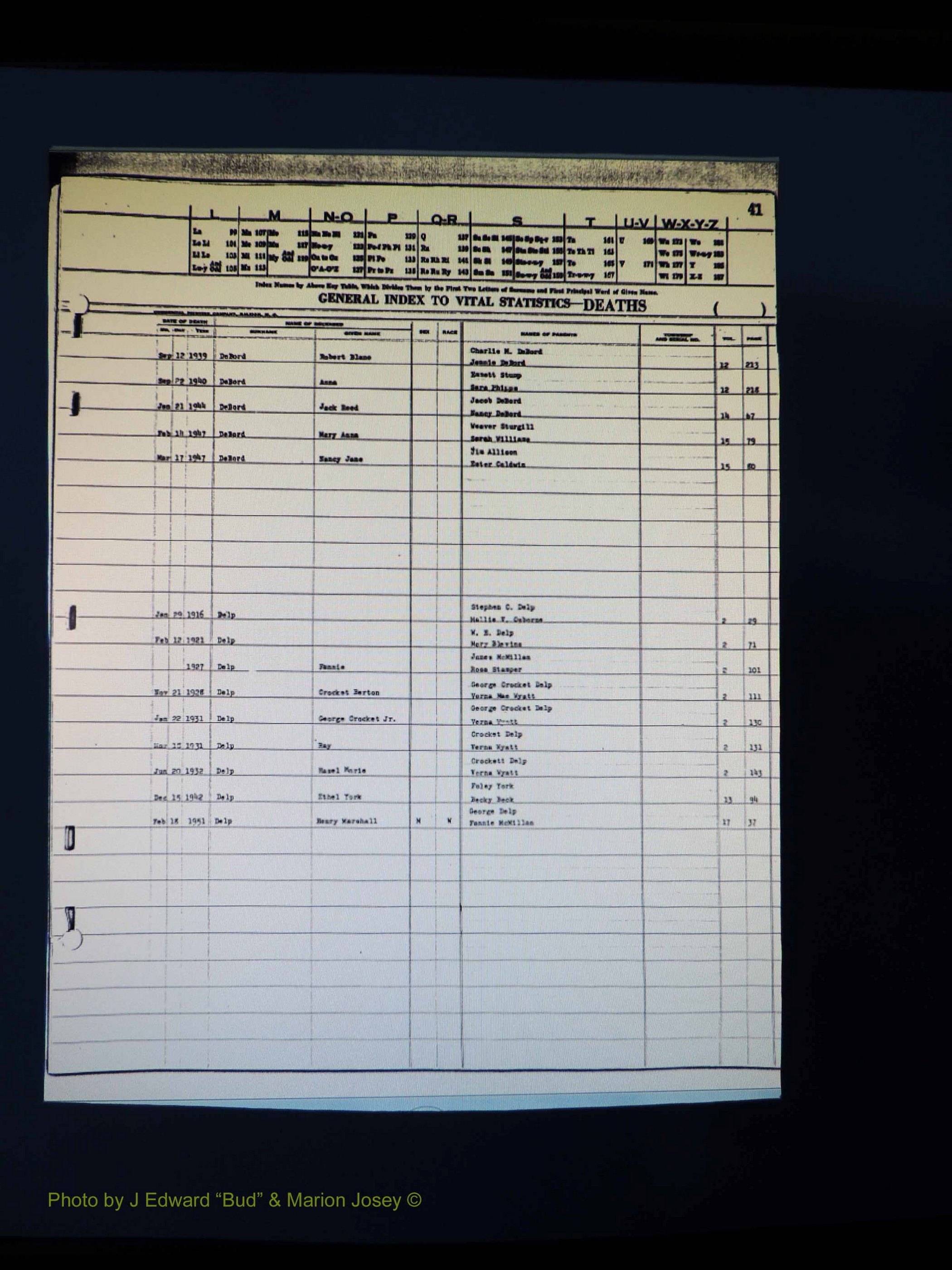 Alleghany Co, NC, Deaths Vol 1 061.JPG