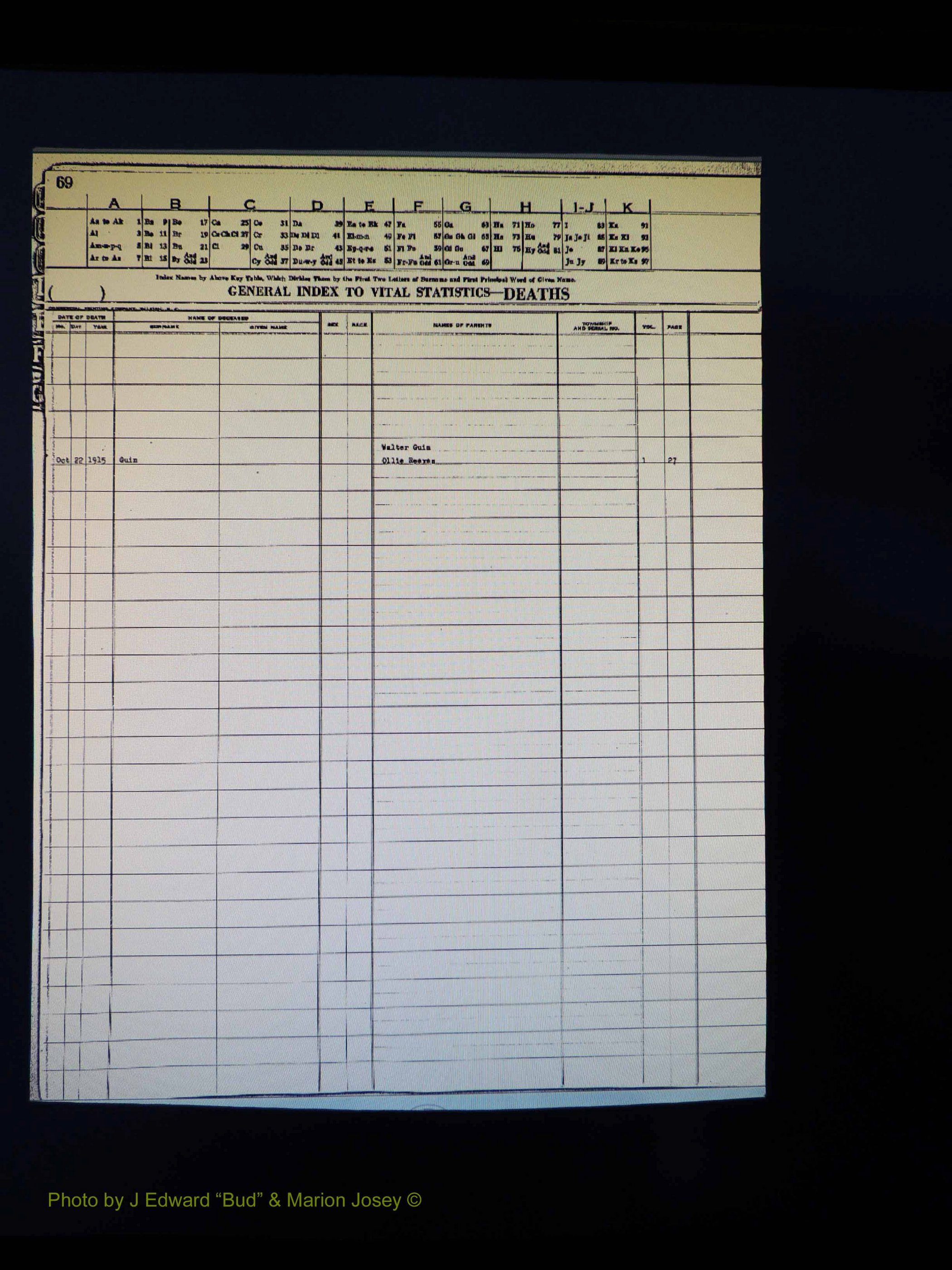 Alleghany Co, NC, Deaths Vol 1 093.JPG