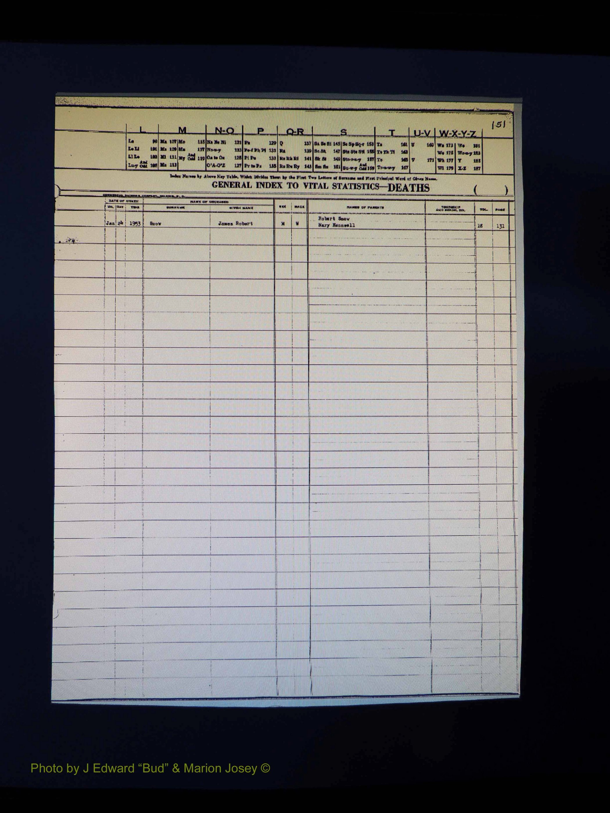 Alleghany Co, NC, Deaths Vol 1 218.JPG