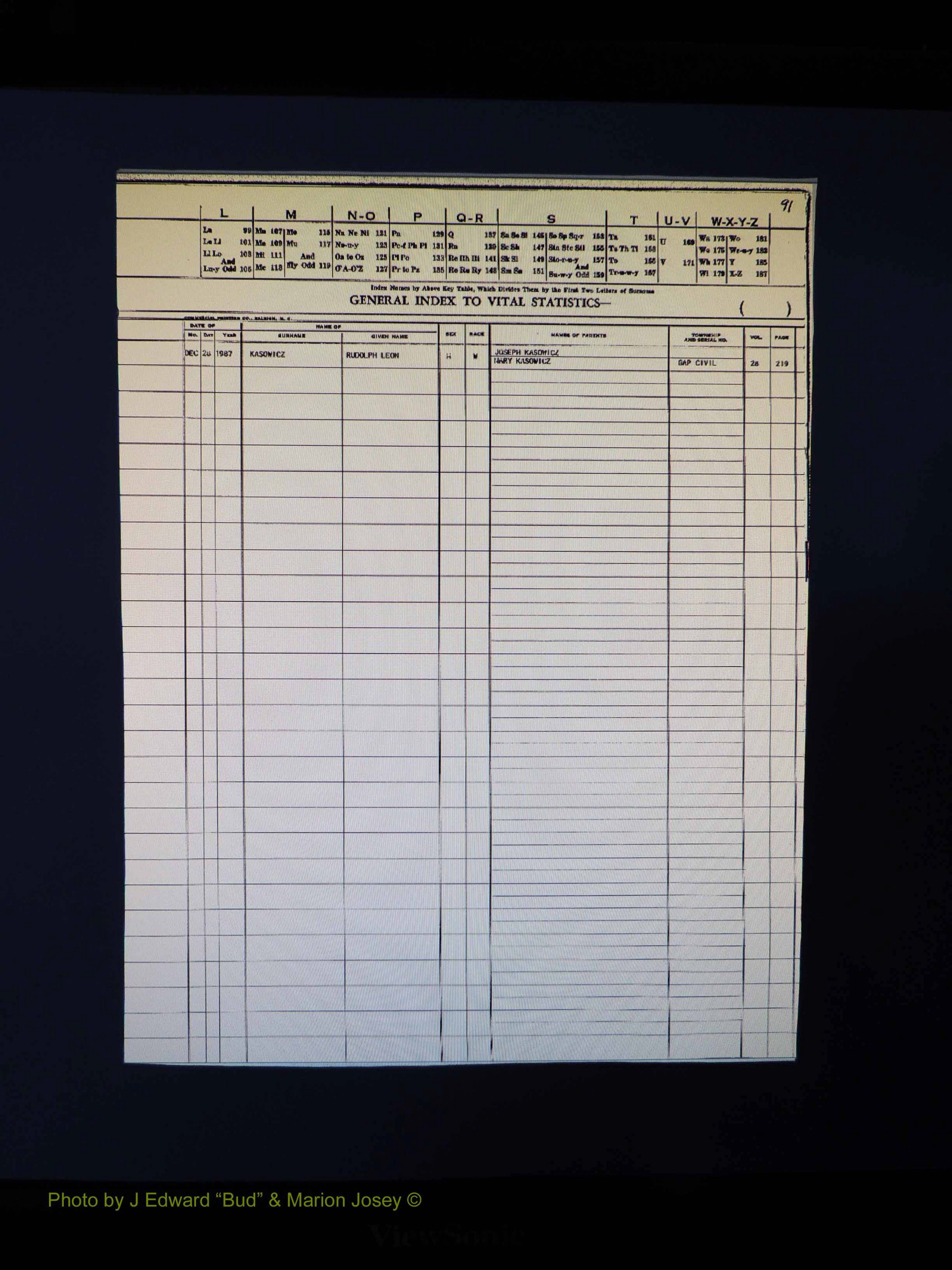 Alleghany Co, NC, Deaths, Vol 2 097.JPG