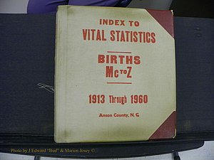 Anson Co, NC, Births, Mc-Z, 1913-1960 (001).JPG