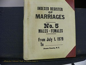 Anson Co, NC, Marriage Book 5 (001).JPG