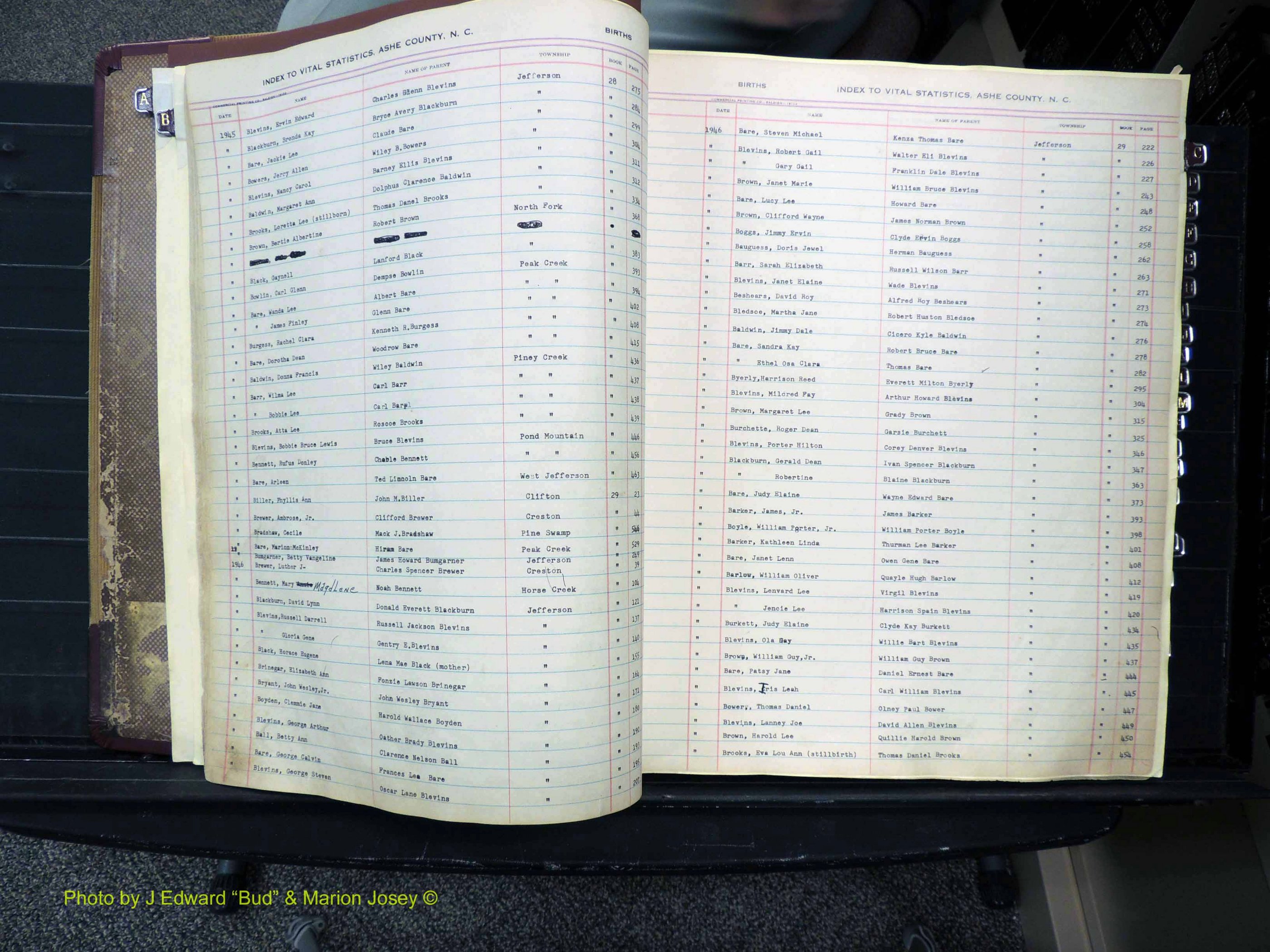 Ashe Co, NC, Births, 1913-1946 (136).JPG