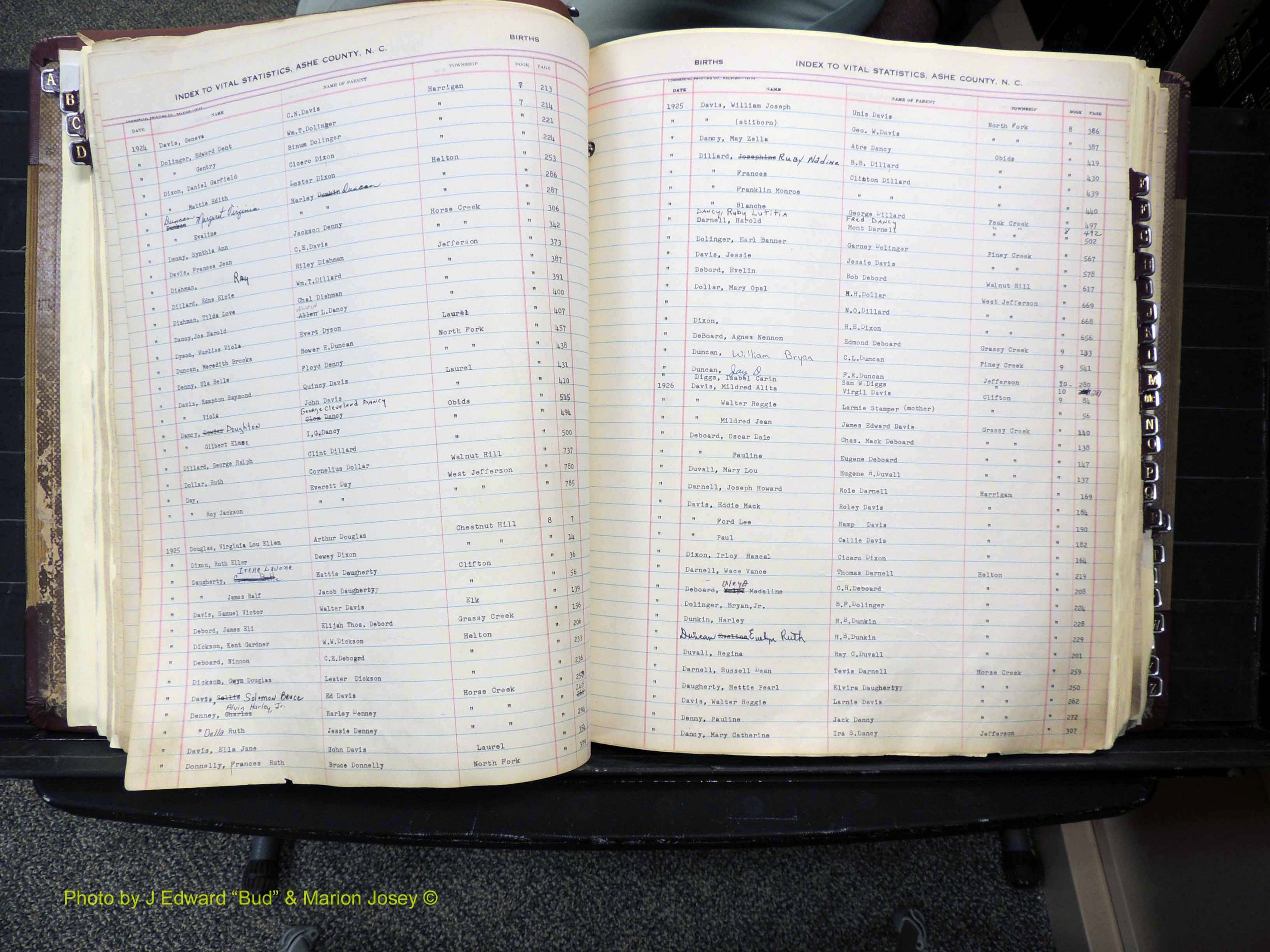 Ashe Co, NC, Births, 1913-1946 (158).JPG
