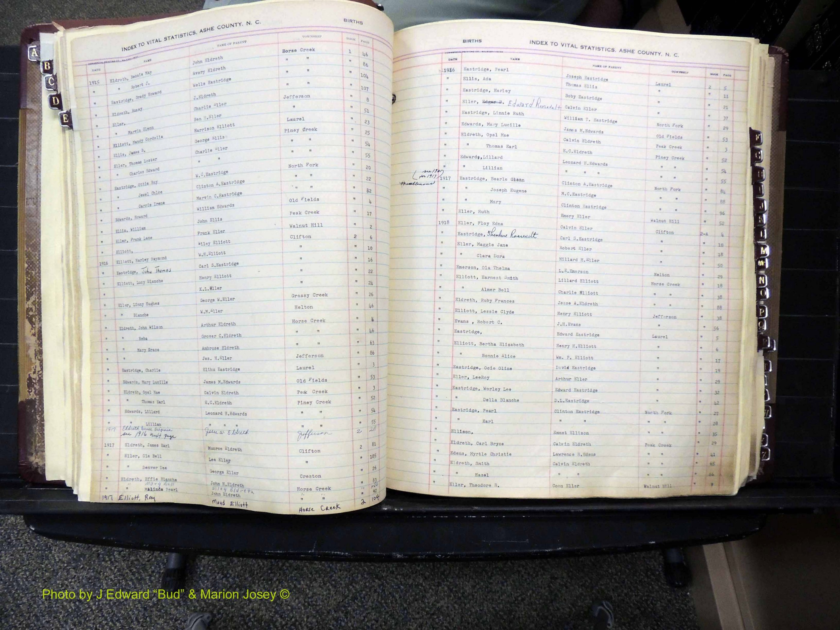 Ashe Co, NC, Births, 1913-1946 (166).JPG