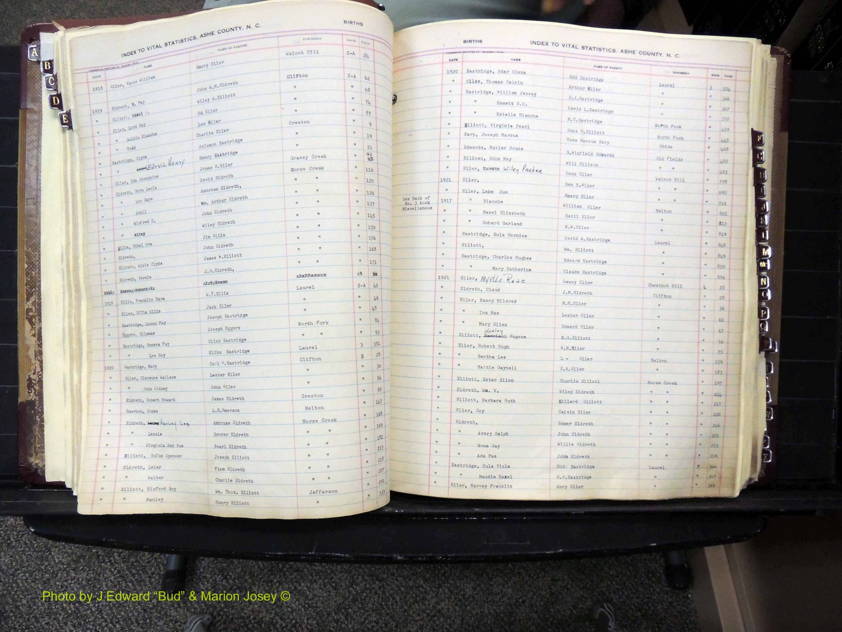 Ashe Co, NC, Births, 1913-1946 (167).JPG