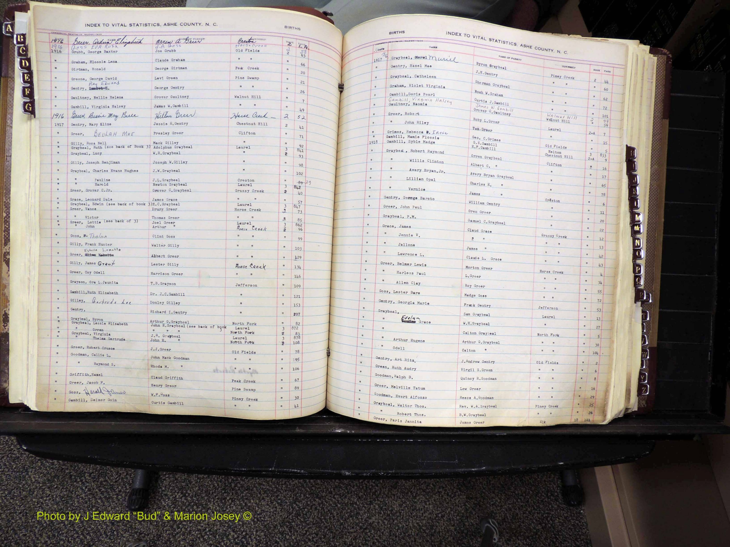 Ashe Co, NC, Births, 1913-1946 (185).JPG