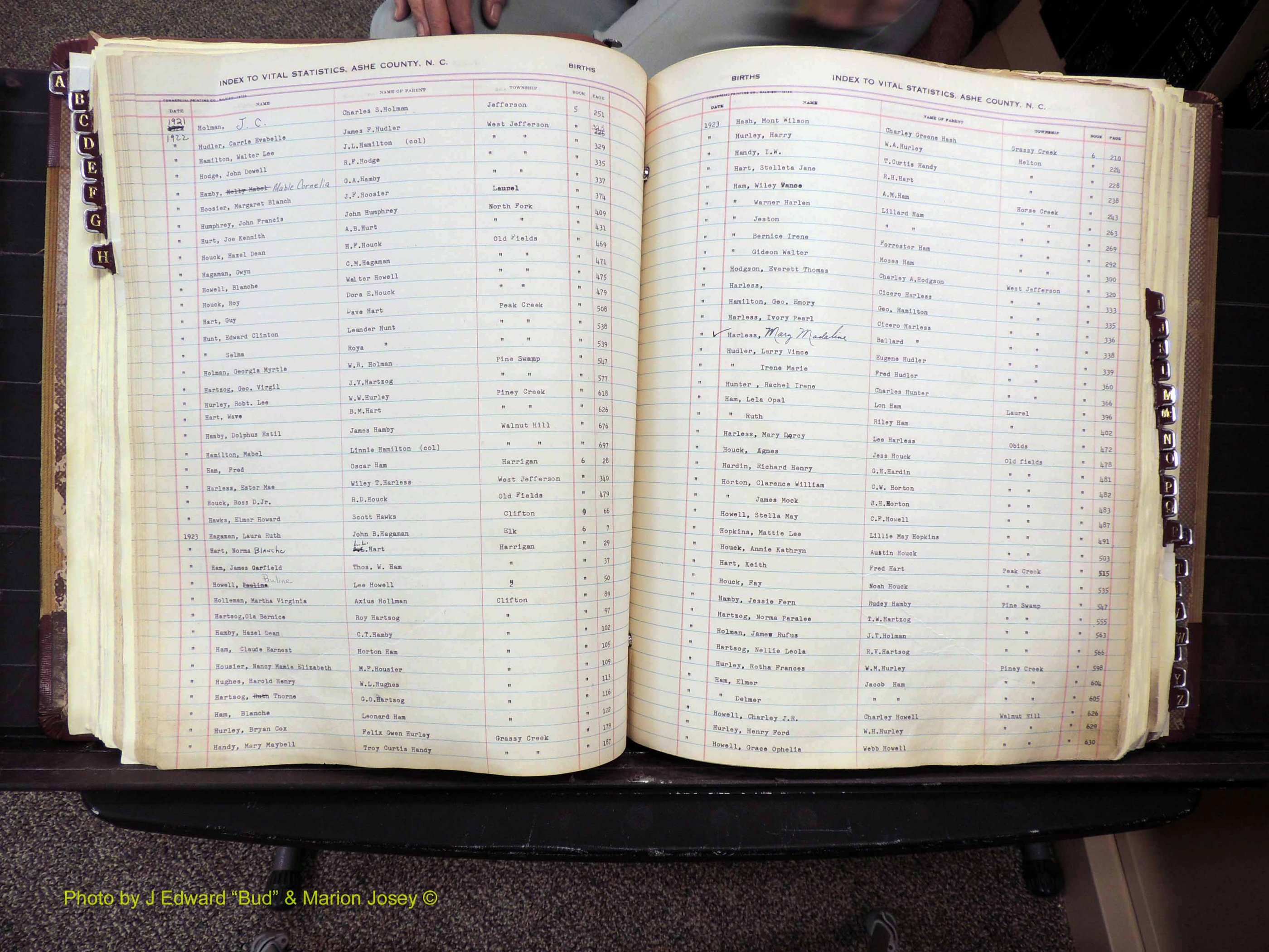 Ashe Co, NC, Births, 1913-1946 (206).JPG