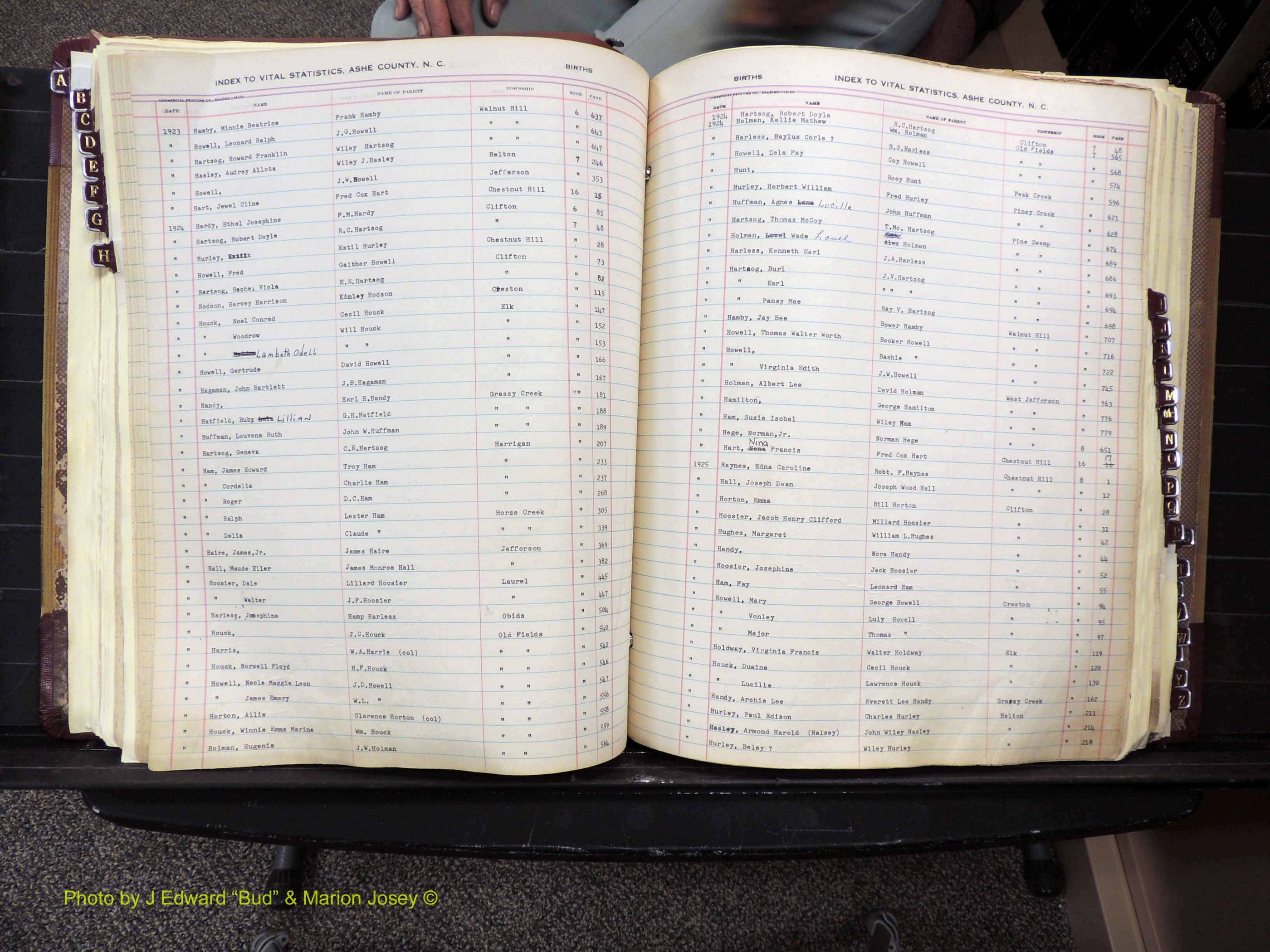 Ashe Co, NC, Births, 1913-1946 (207).JPG