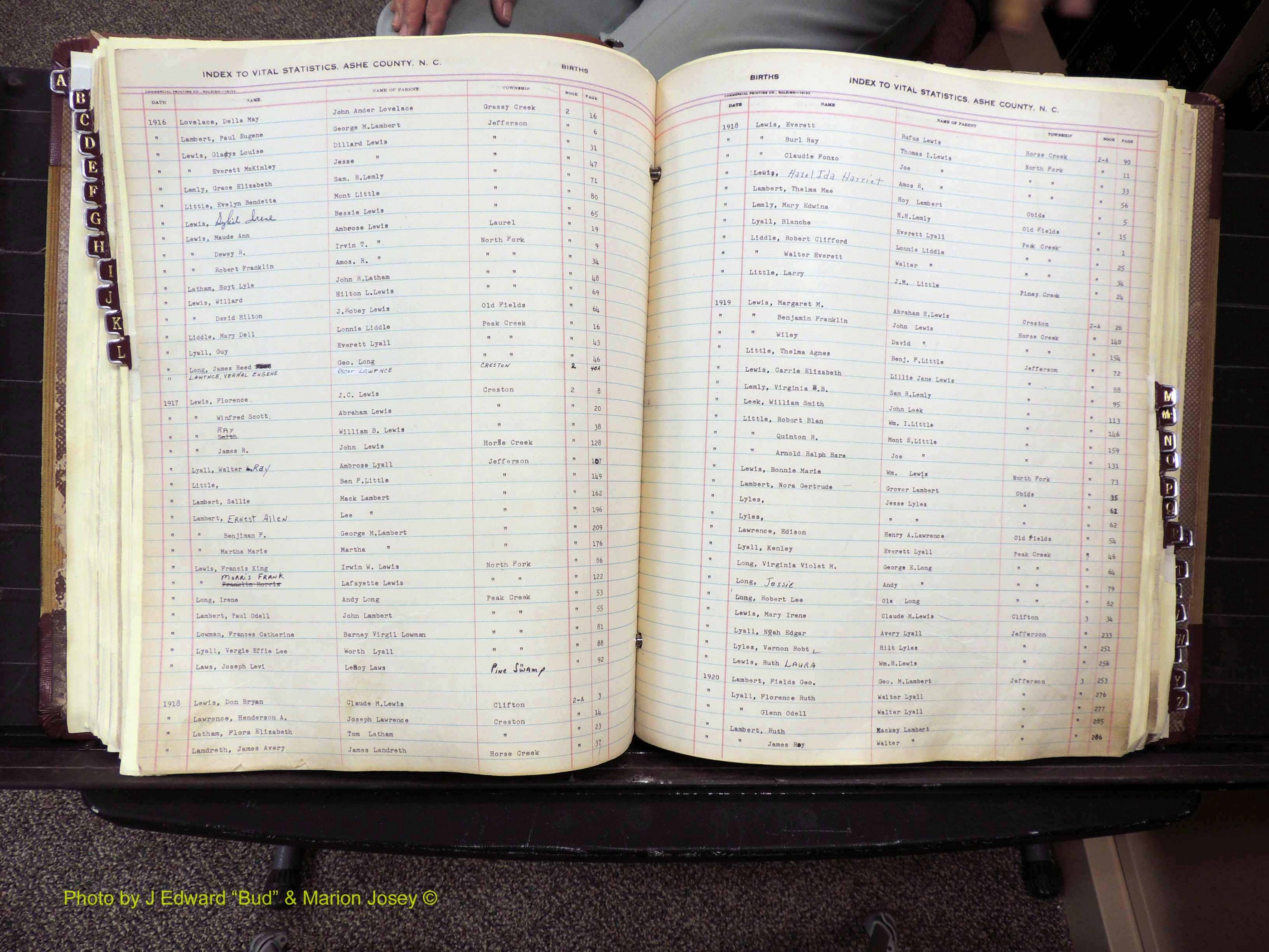 Ashe Co, NC, Births, 1913-1946 (240).JPG