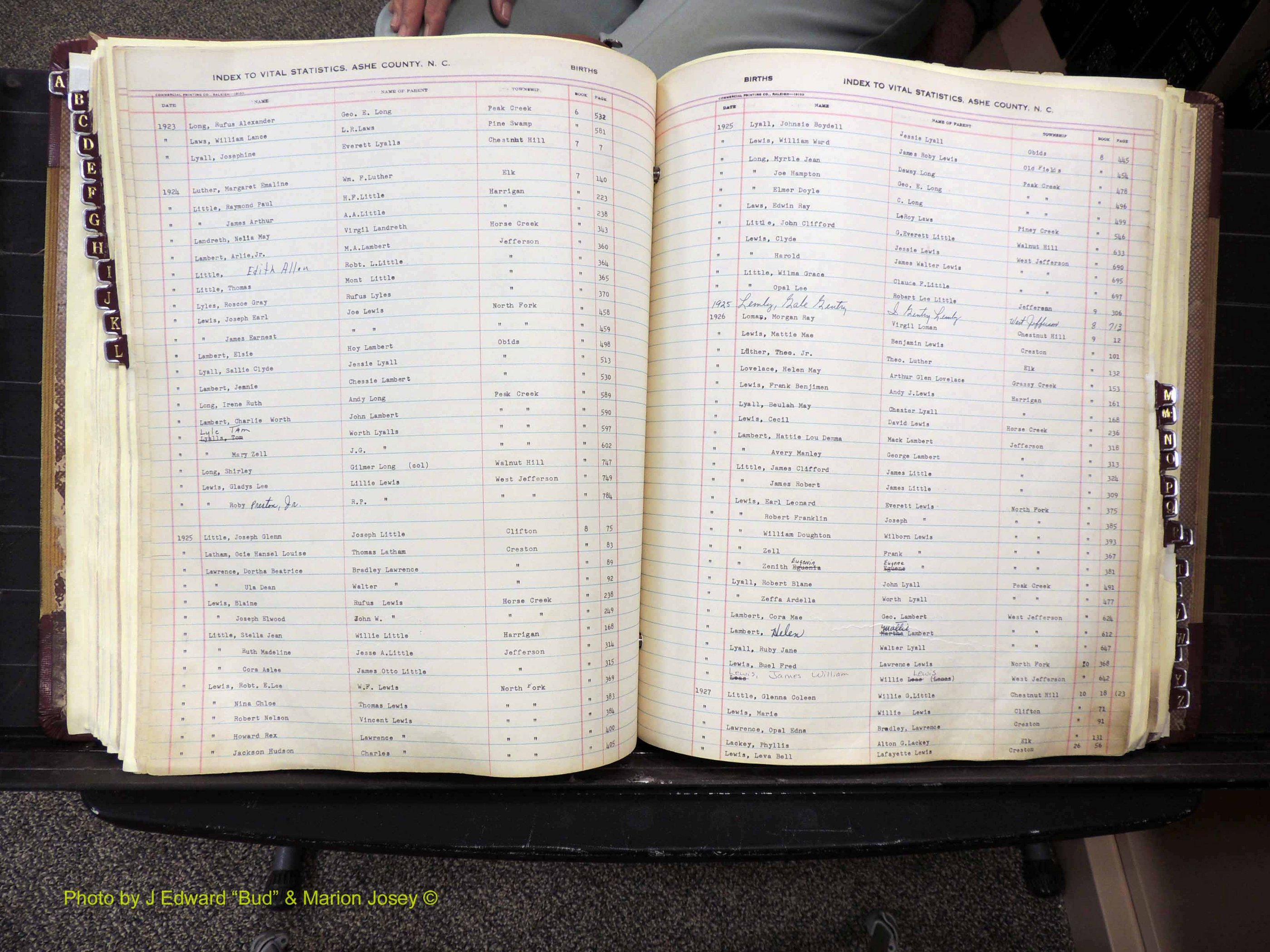 Ashe Co, NC, Births, 1913-1946 (242).JPG