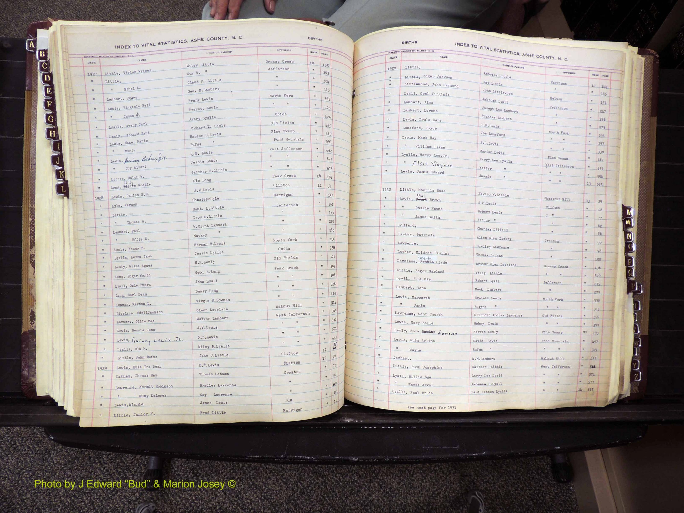 Ashe Co, NC, Births, 1913-1946 (243).JPG