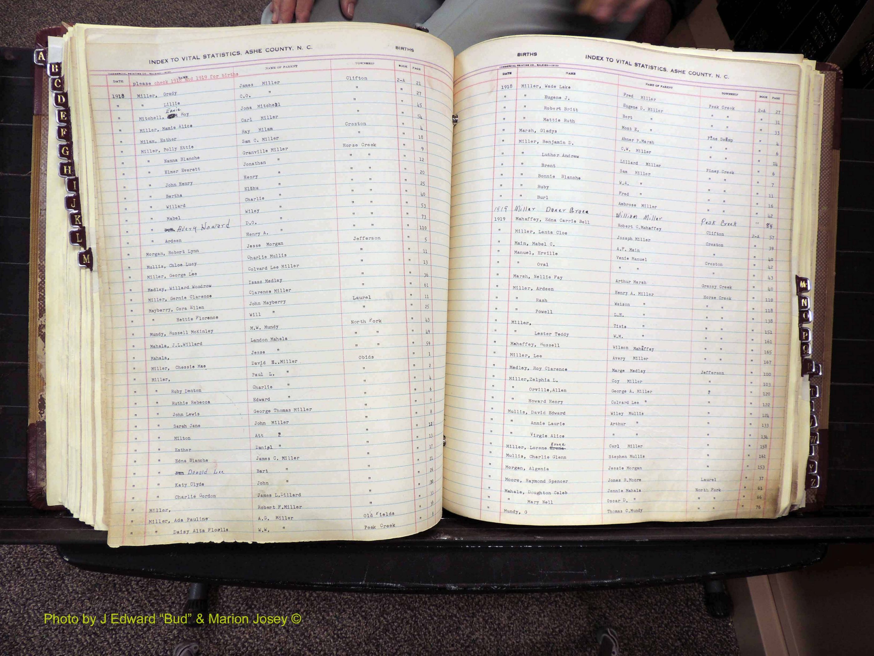 Ashe Co, NC, Births, 1913-1946 (252).JPG