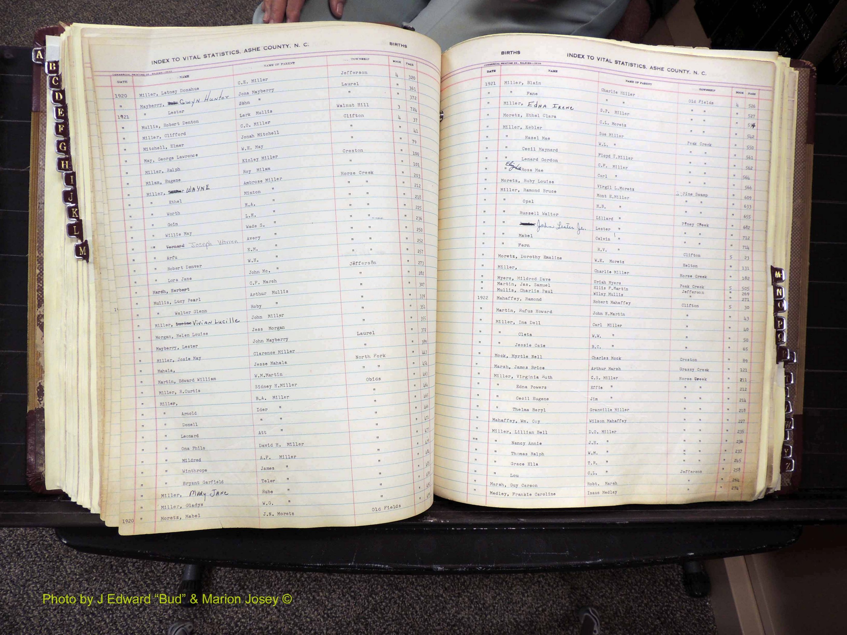Ashe Co, NC, Births, 1913-1946 (254).JPG
