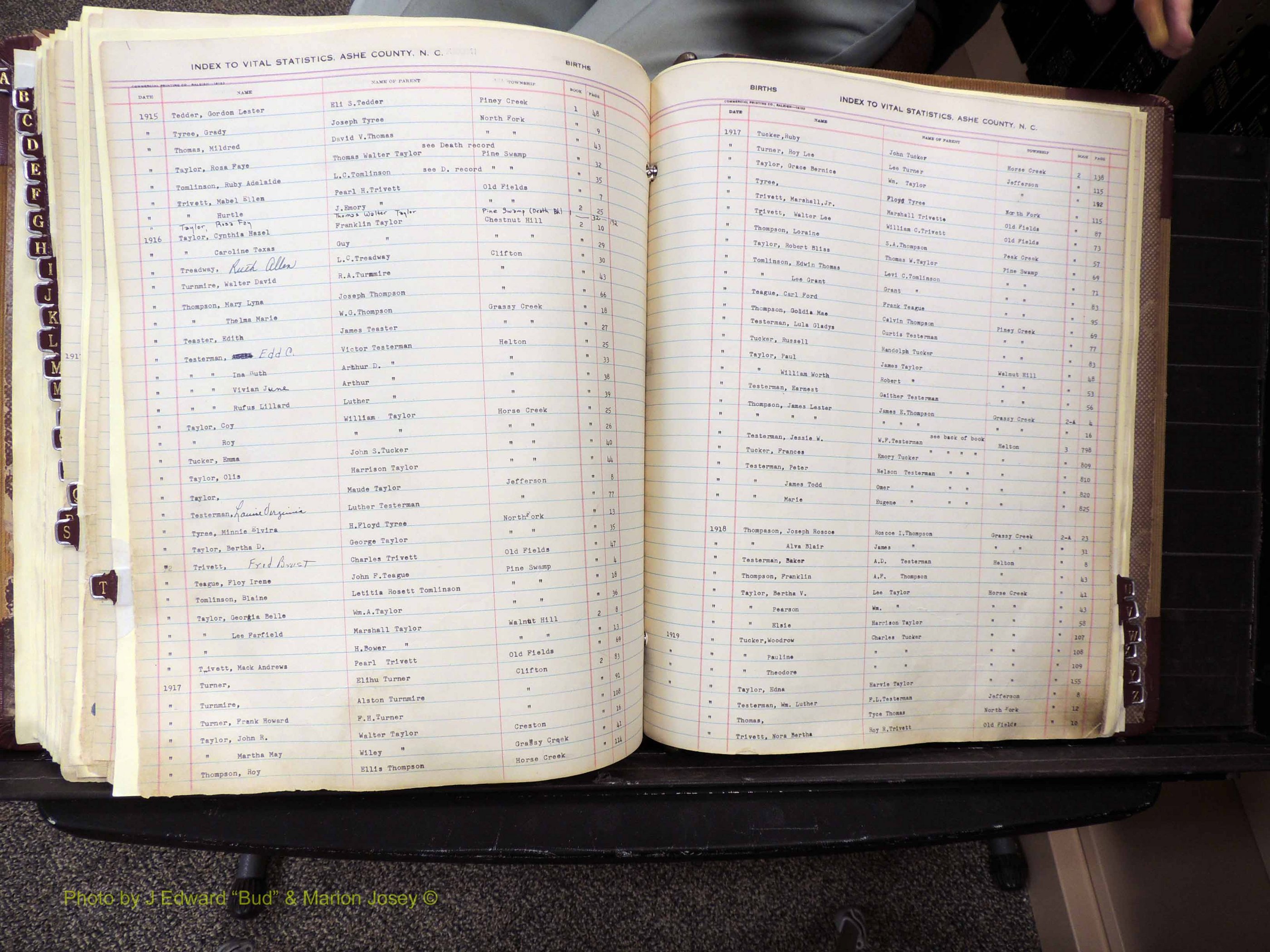 Ashe Co, NC, Births, 1913-1946 (352).JPG